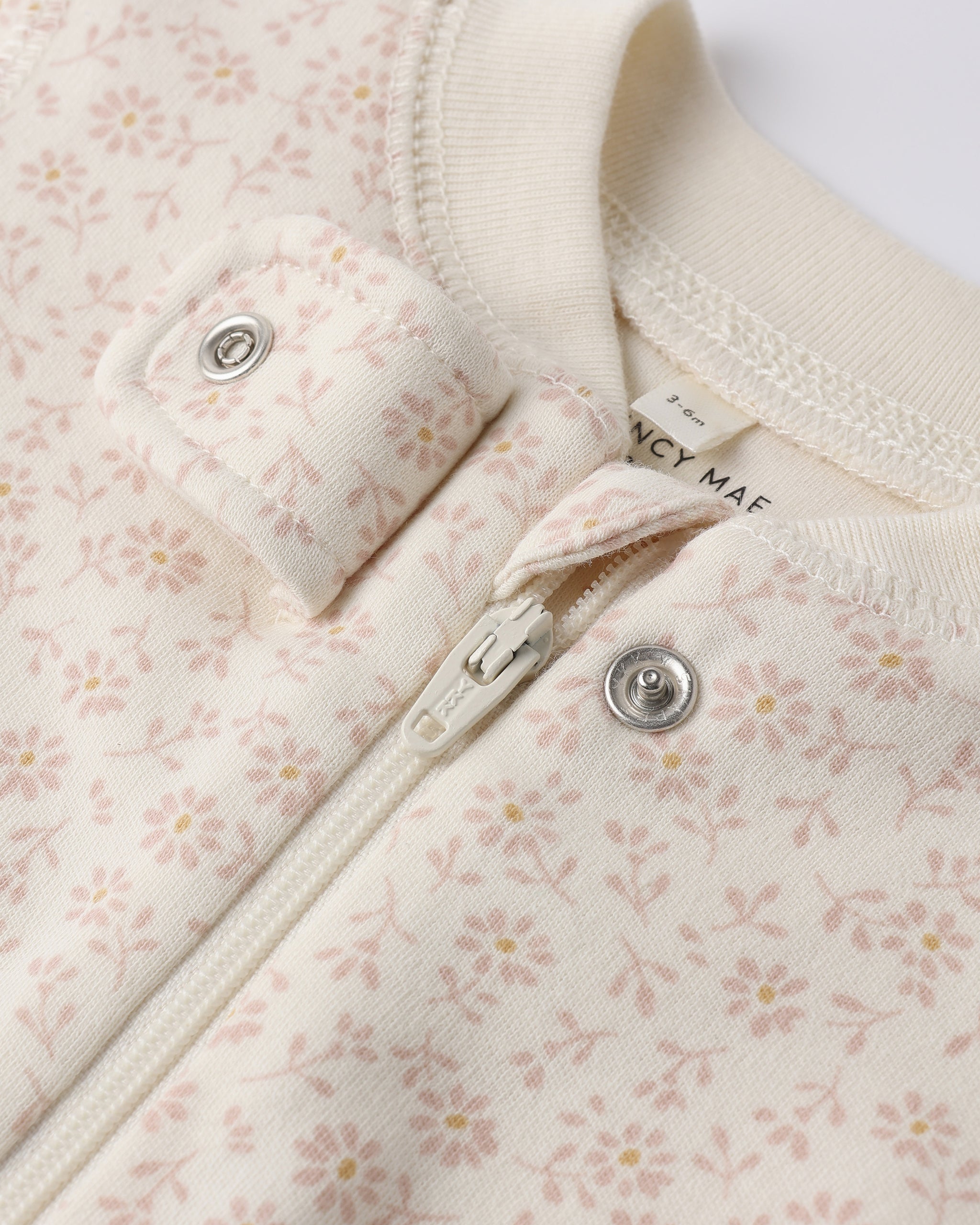 Zip Longsleeve Sleeper Footie Ditsy - Rylee + Cru | Kids Clothes | Trendy Baby Clothes | Modern Infant Outfits |