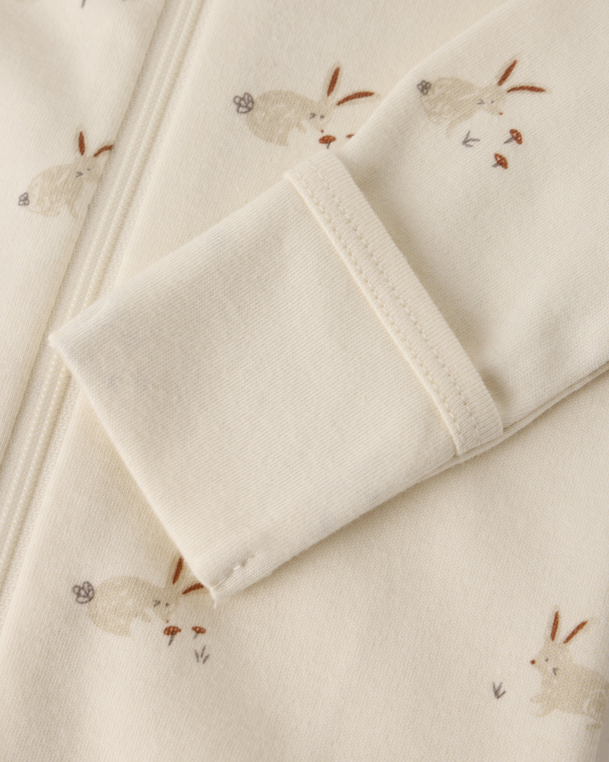 Zip Long Sleeve Sleeper Footie || Bunnies