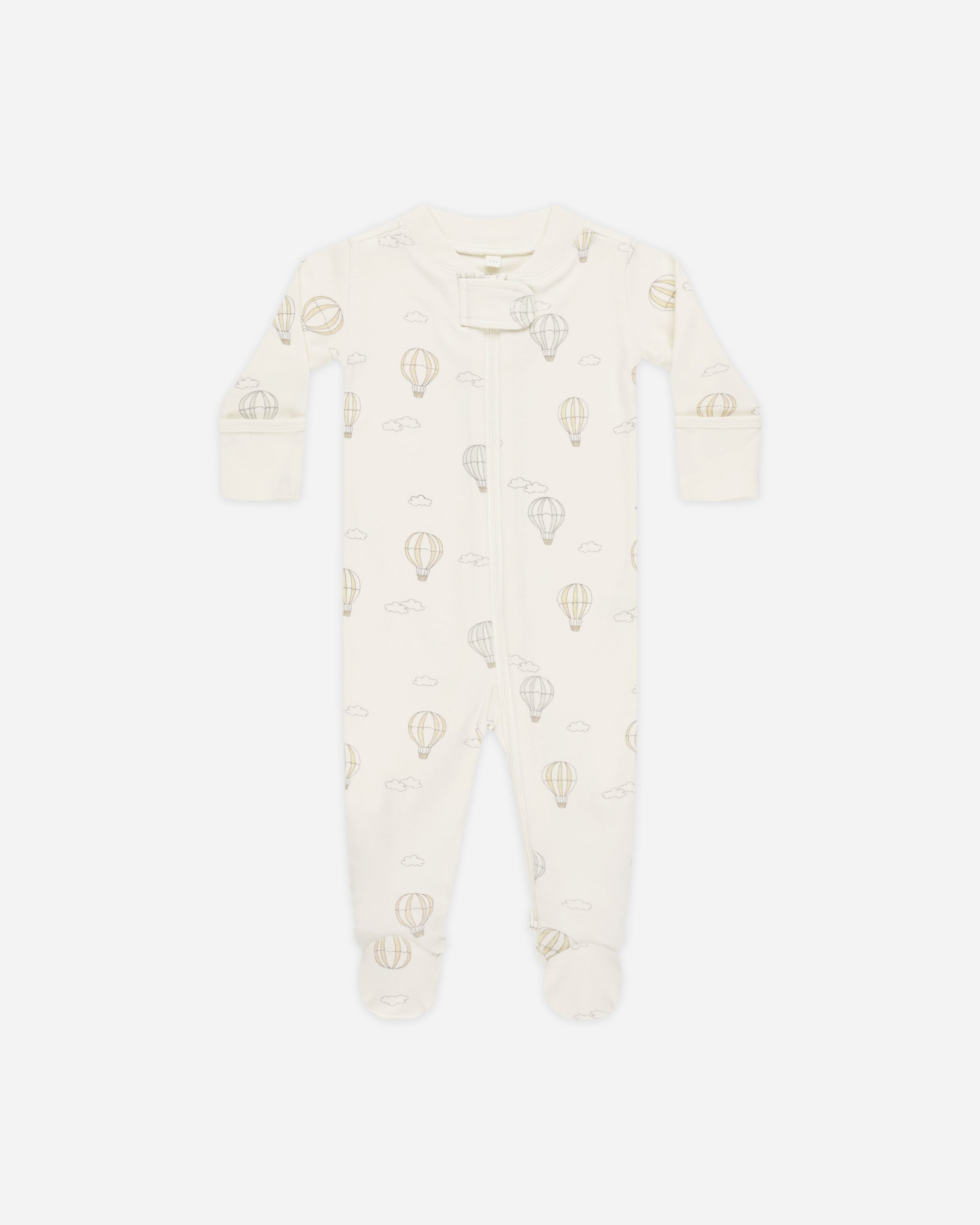 -Zip Long Sleeve Sleeper Footie || Hot Air Balloons-