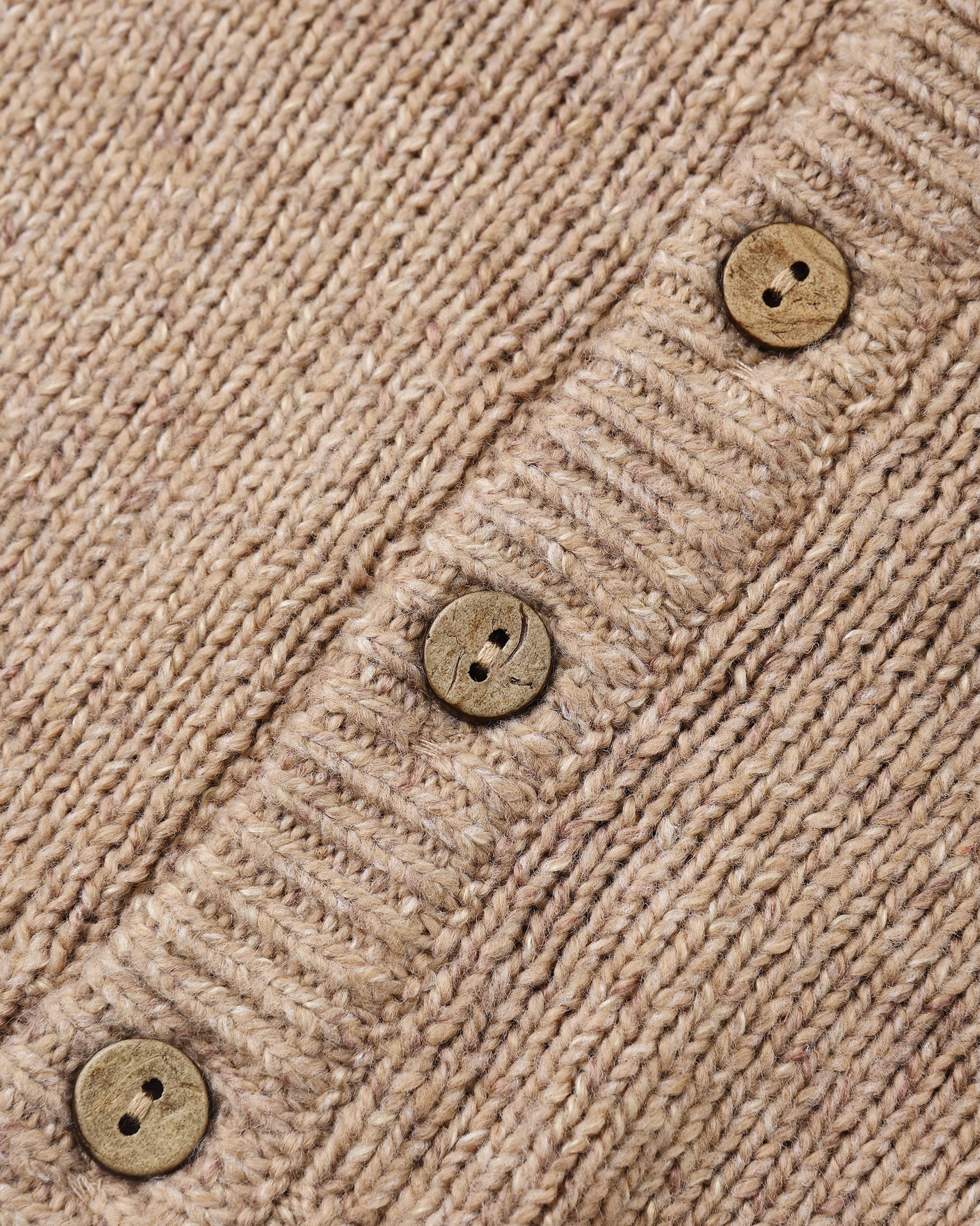 Ruffle Collar Cardigan Heathered Almond - Rylee + Cru | Kids Clothes | Trendy Baby Clothes | Modern Infant Outfits |