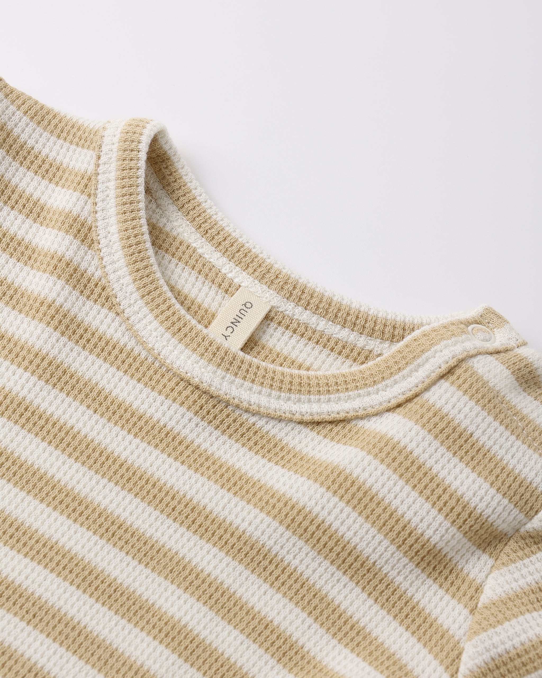 Waffle Top Pant Set Butterscotch Stripe - Rylee + Cru | Kids Clothes | Trendy Baby Clothes | Modern Infant Outfits |