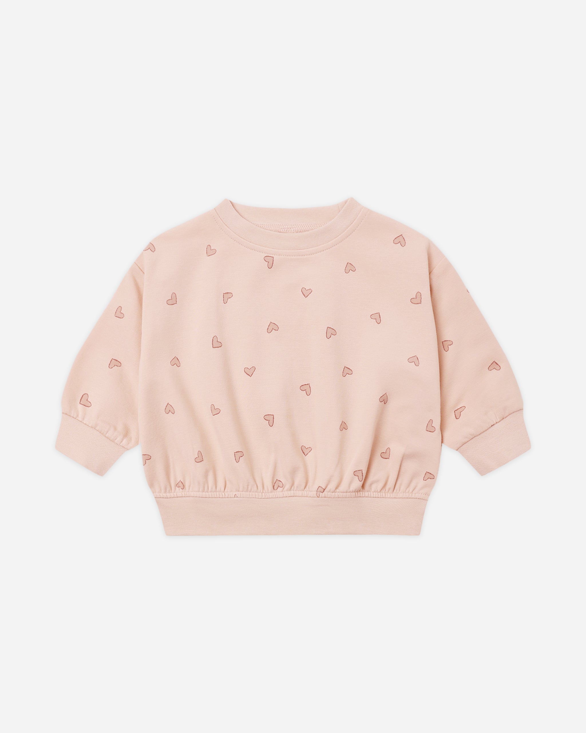 Relaxed Sweatshirt Hearts - Rylee + Cru | Kids Clothes | Trendy Baby Clothes | Modern Infant Outfits |