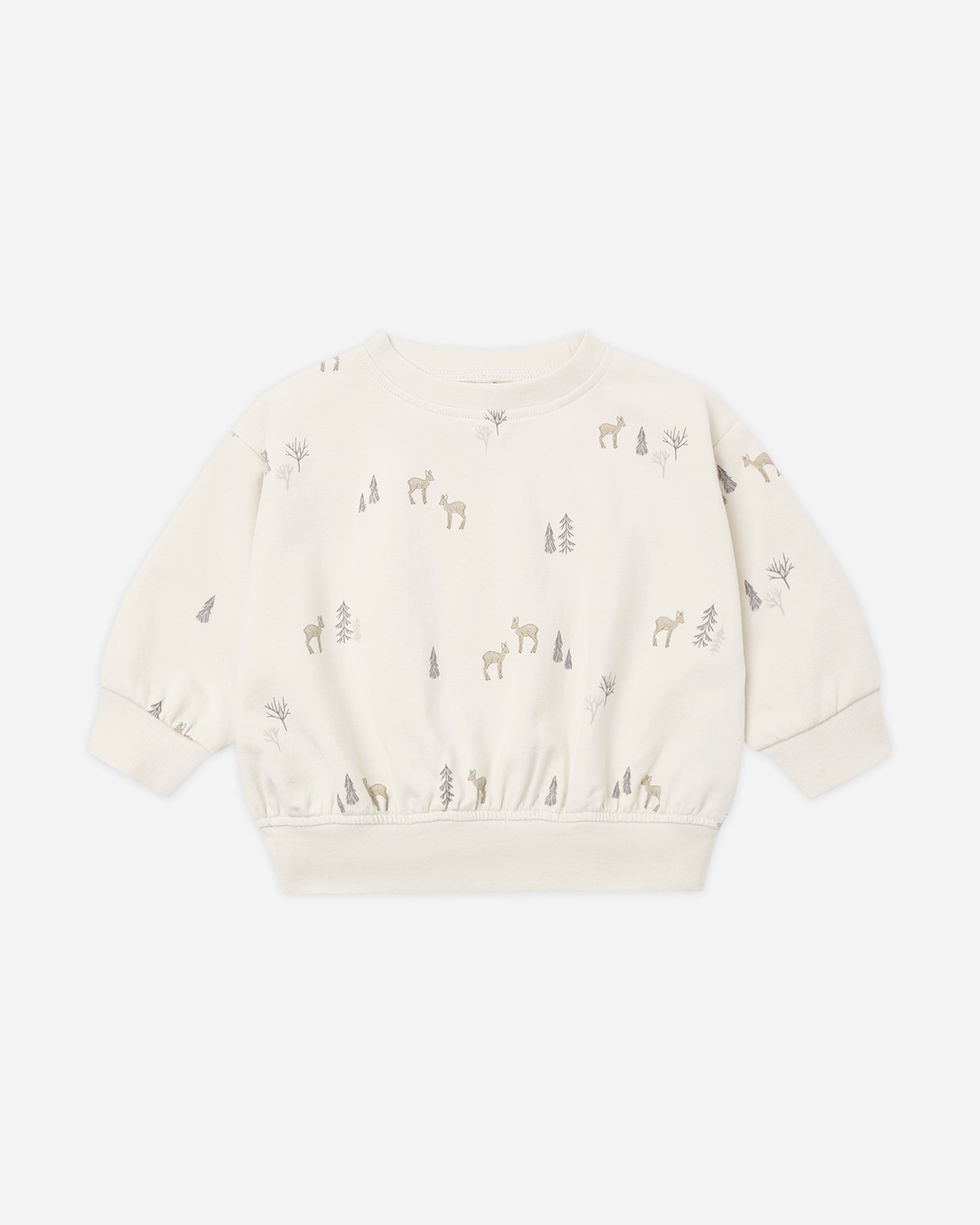 Relaxed Sweatshirt Deer - Rylee + Cru | Kids Clothes | Trendy Baby Clothes | Modern Infant Outfits |