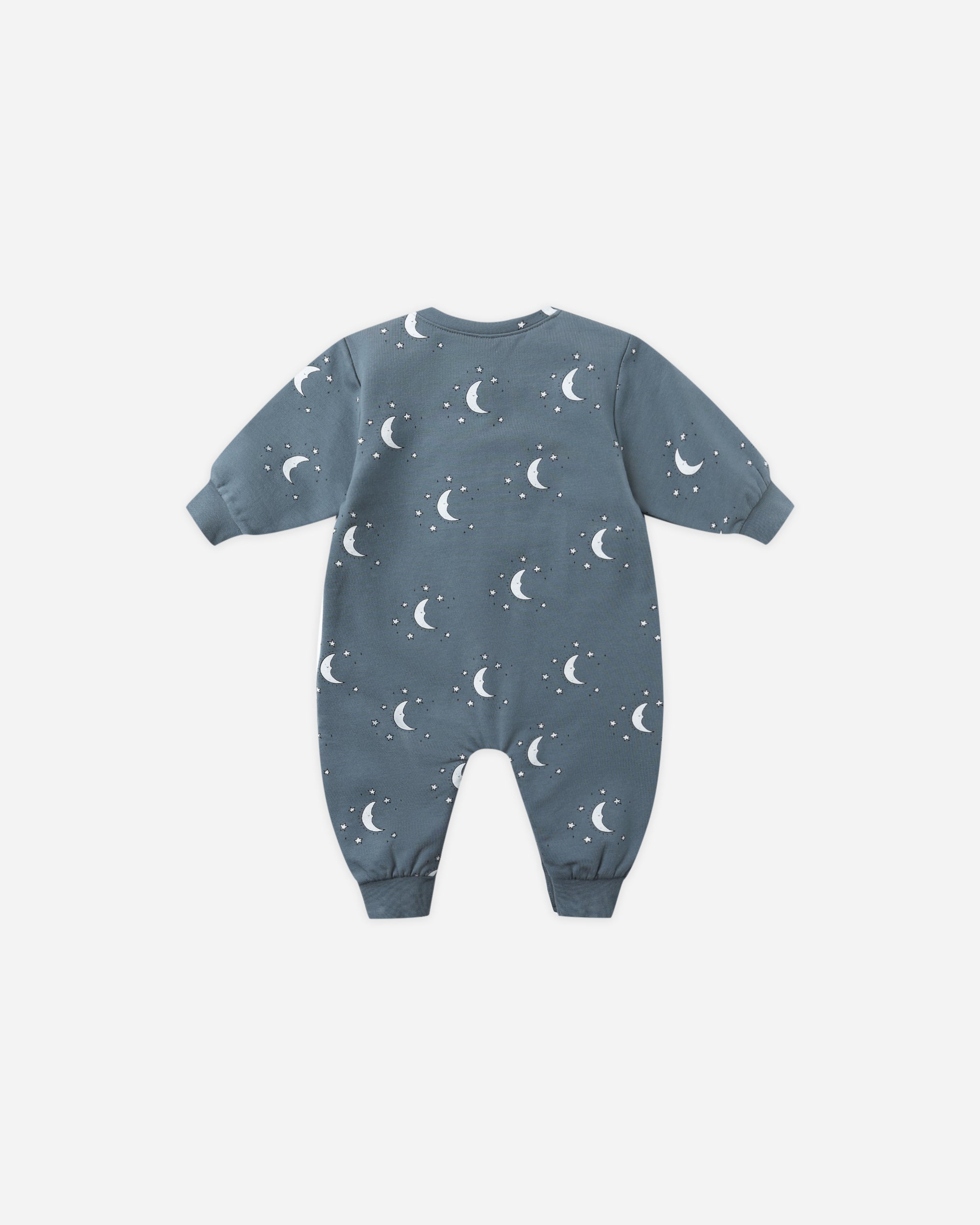 Relaxed Fleece Jumpsuit || Silver Moons
