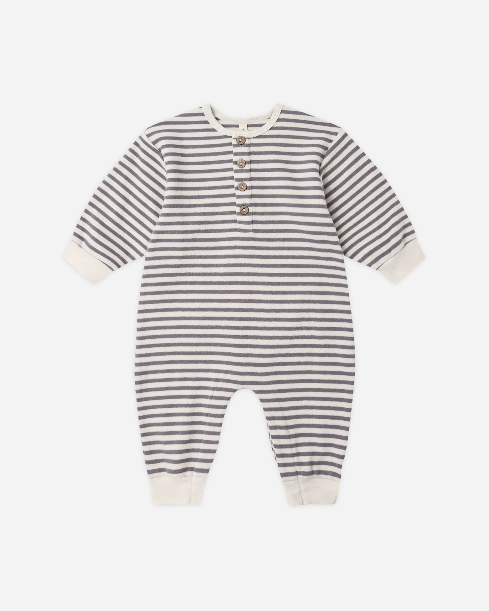 Relaxed Jumpsuit Slate Stripe - Rylee + Cru | Kids Clothes | Trendy Baby Clothes | Modern Infant Outfits |