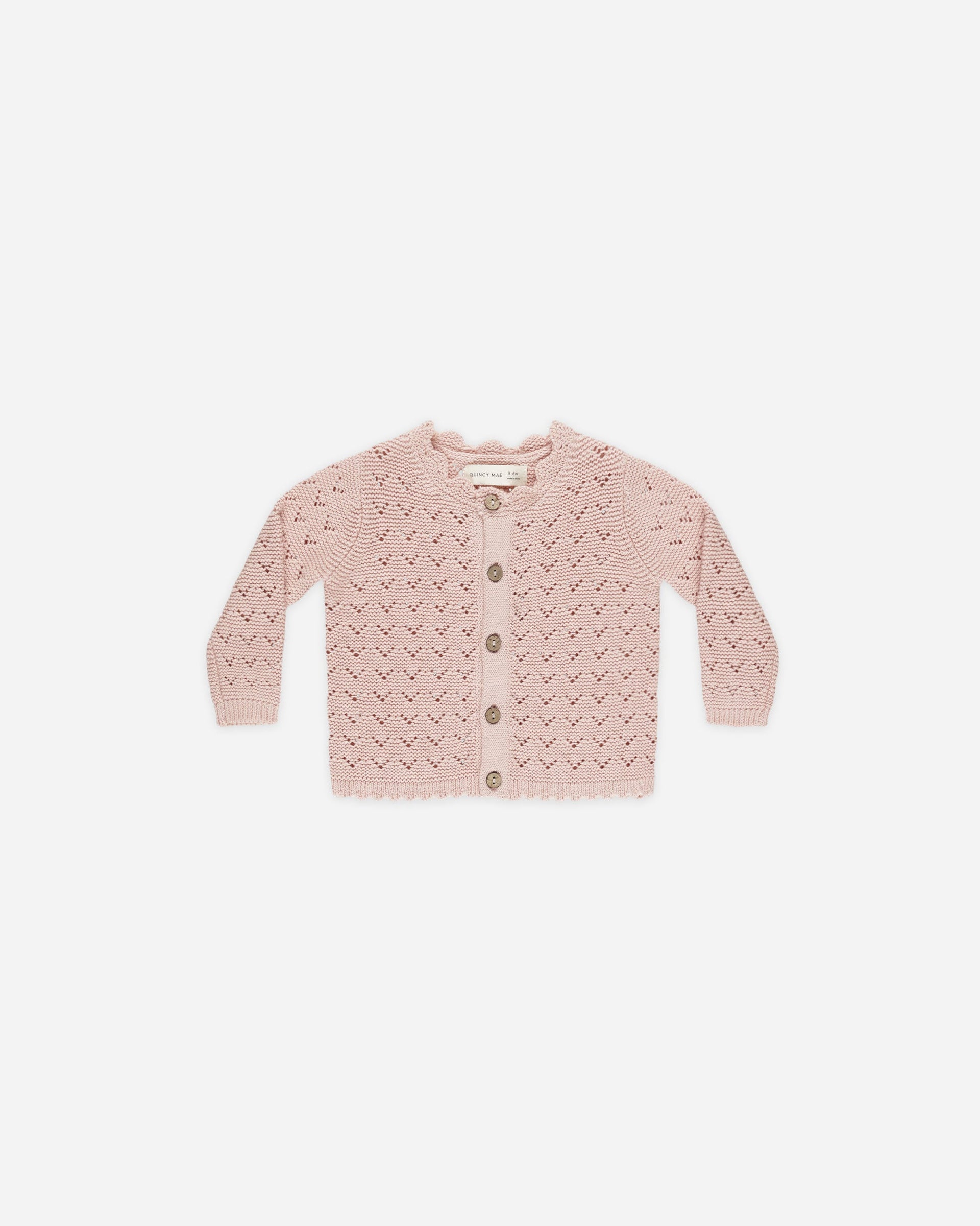 Quincy Mae Knit Sweater - Heathered Blue main image 1