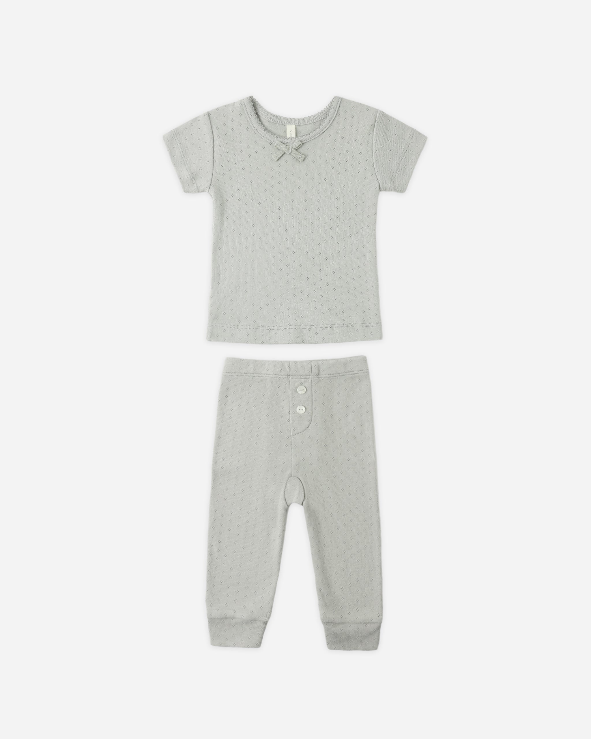 Pointelle Tee + Legging Sage - Rylee + Cru | Kids Clothes | Trendy Baby Clothes | Modern Infant Outfits |