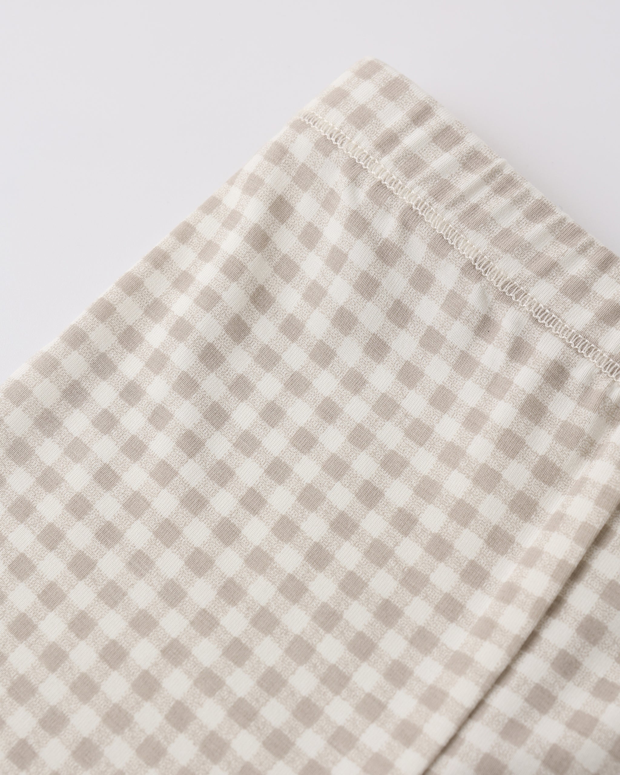 Bamboo Short Sleeve Pajama Set Oat Gingham - Rylee + Cru | Kids Clothes | Trendy Baby Clothes | Modern Infant Outfits |
