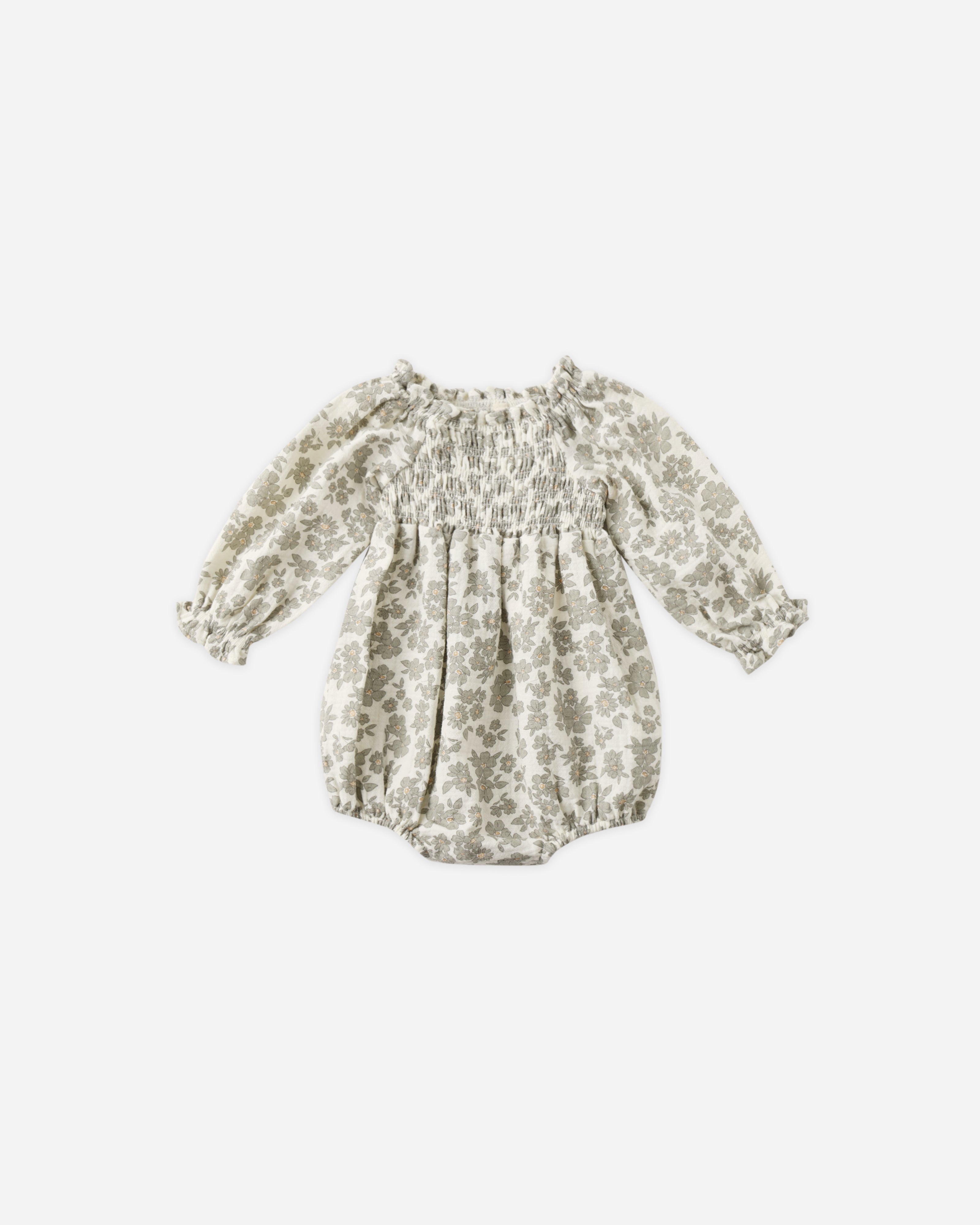 Eden Romper || Green Floral