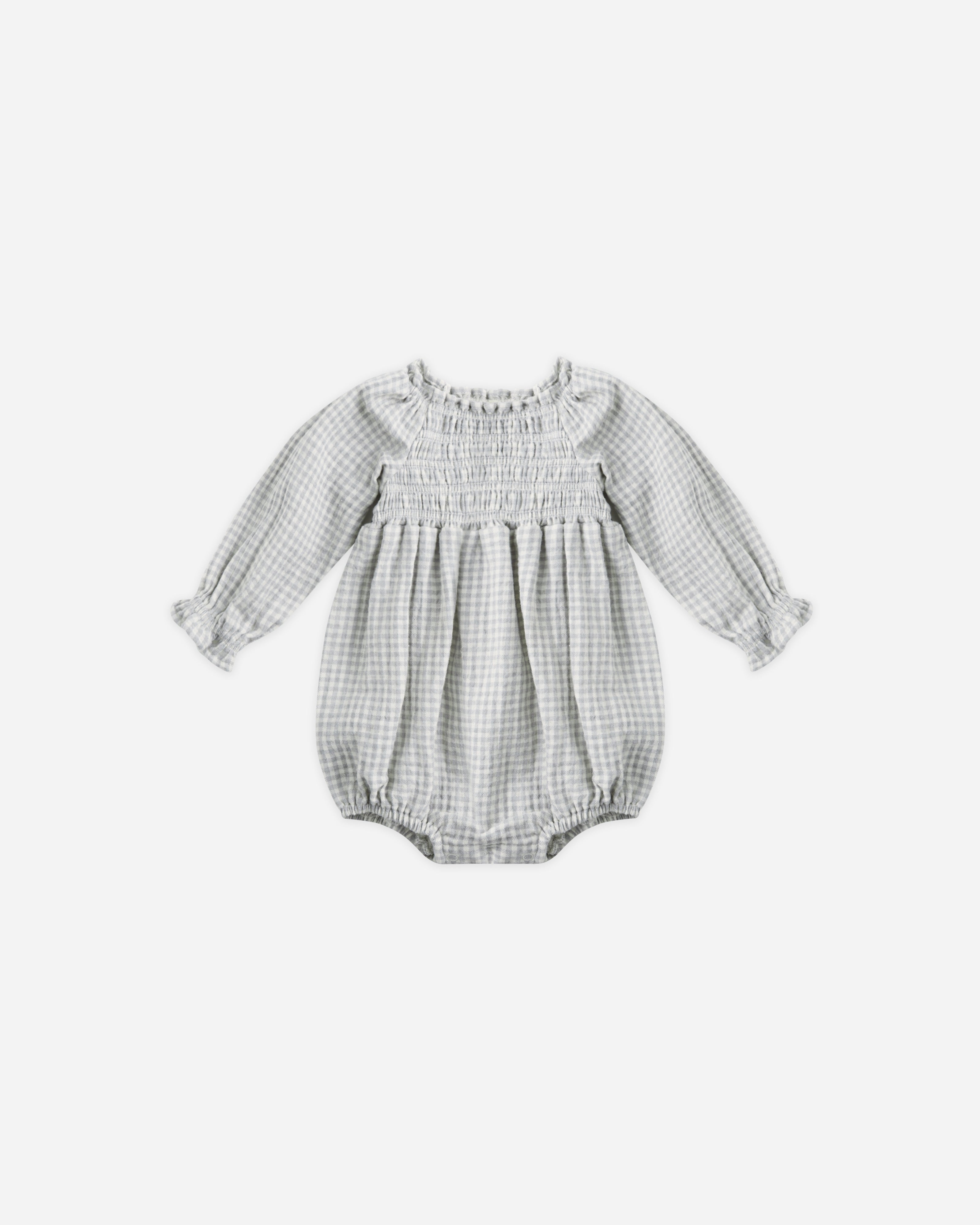 Eden Romper || Blue Gingham
