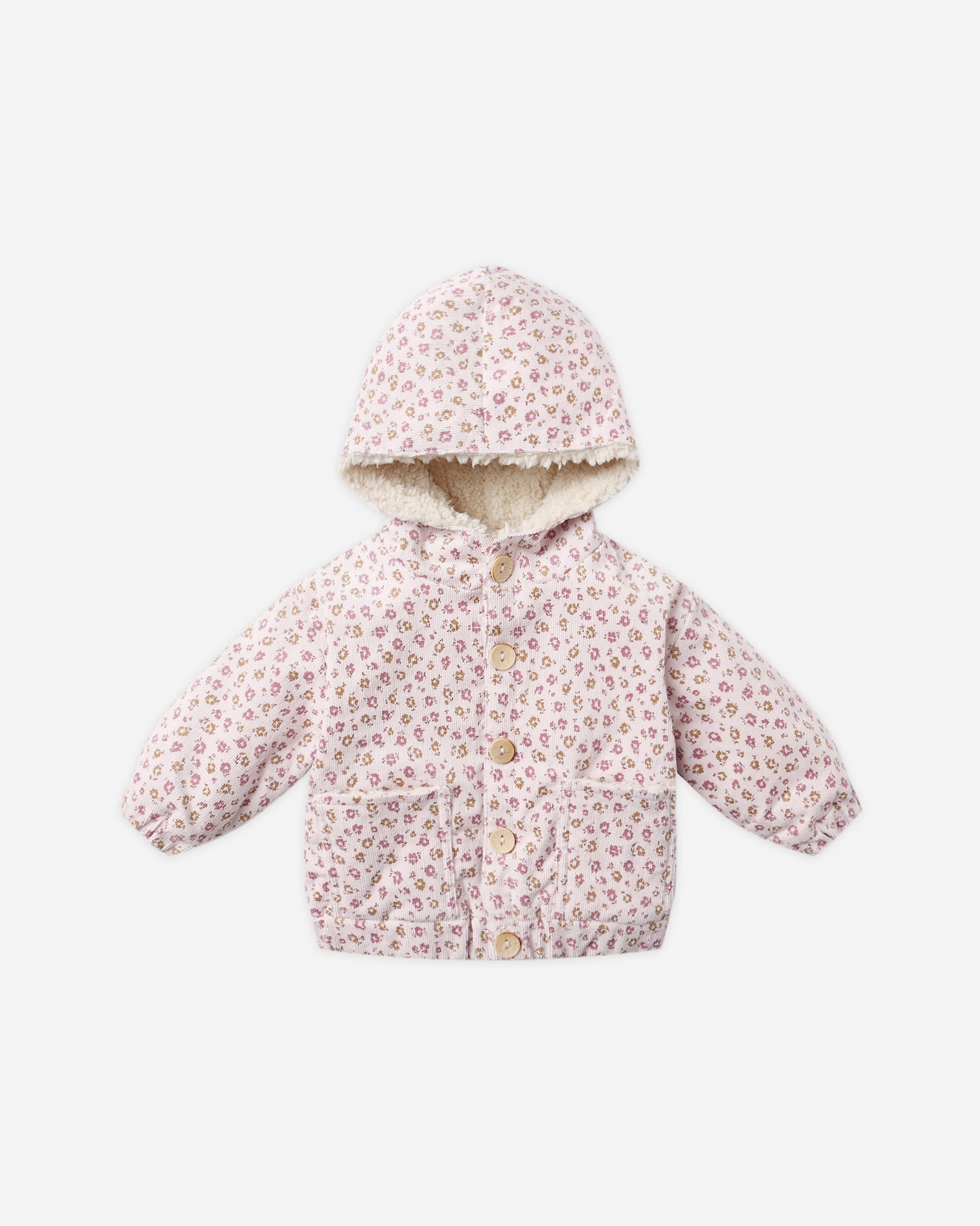 Corduroy Hooded Jacket || Wildflowers