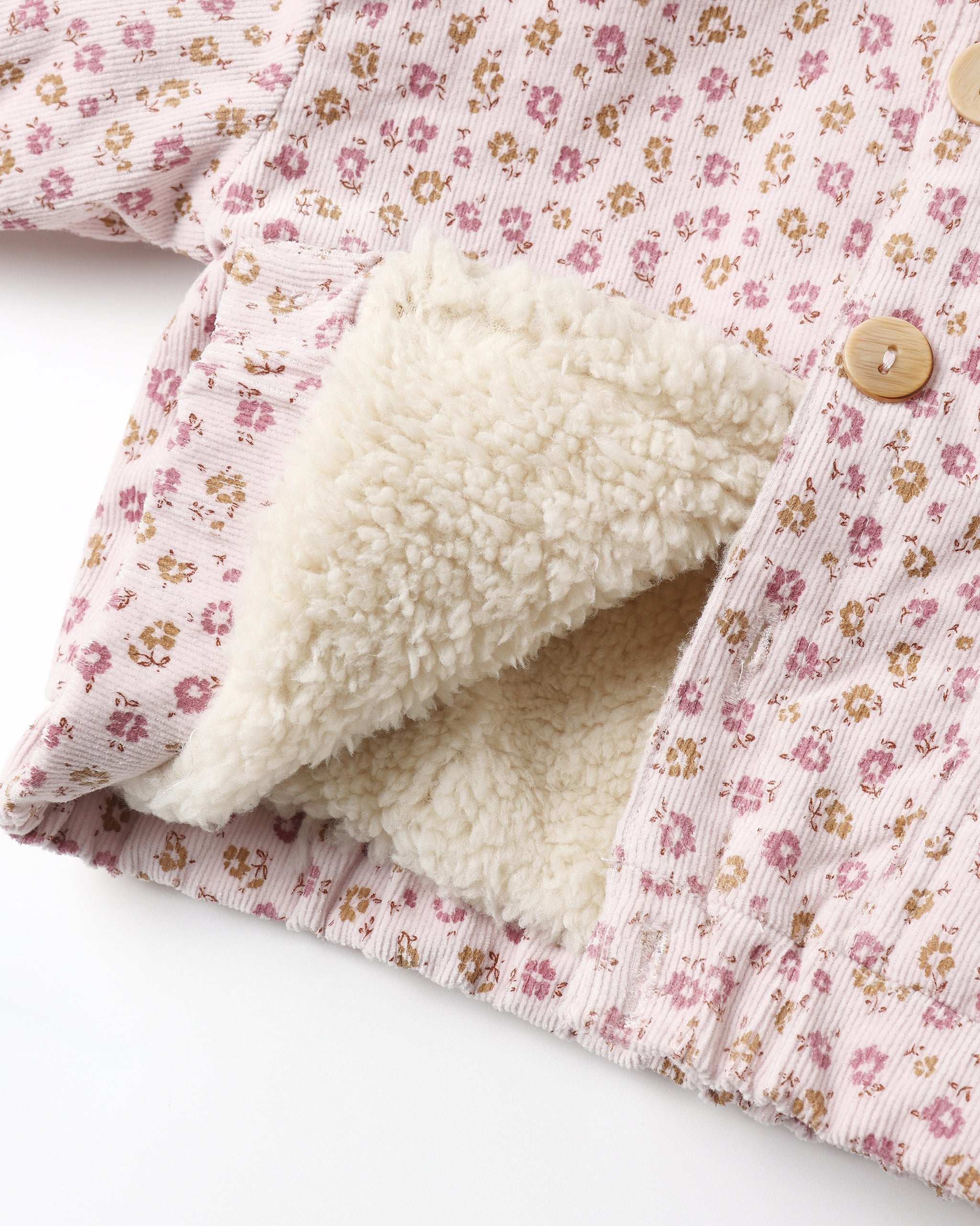 Corduroy Hooded Jacket || Wildflowers