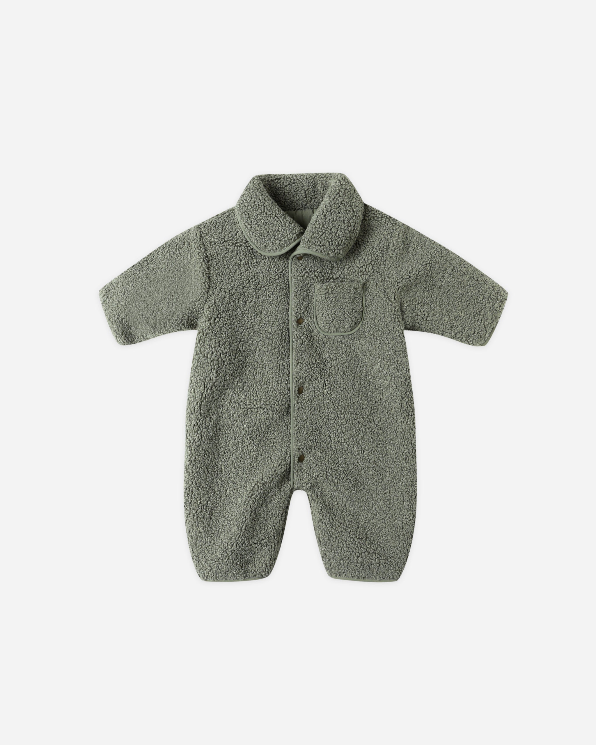Shearling Jumpsuit || Forest