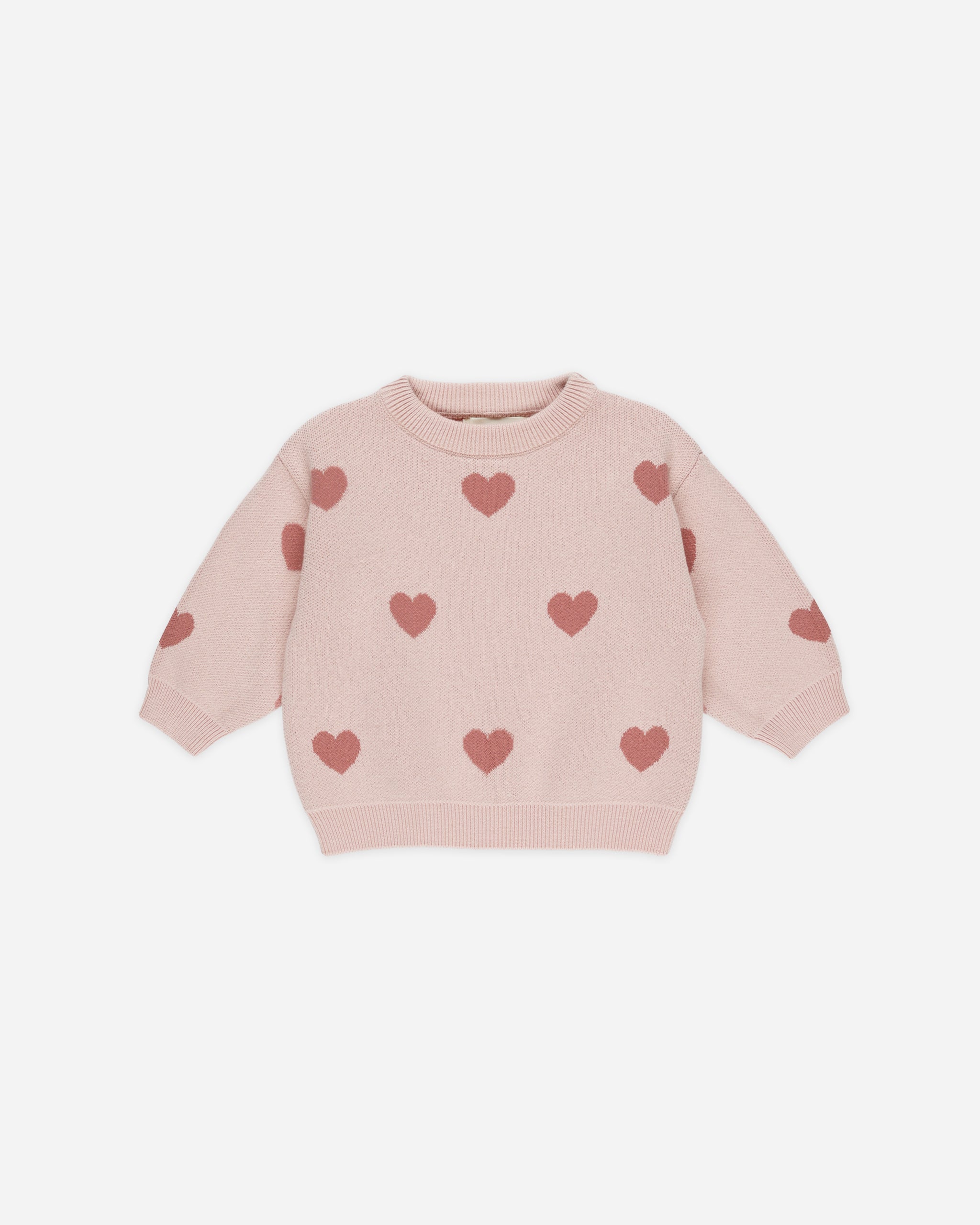 Heart Knit Sweater || Bubblegum