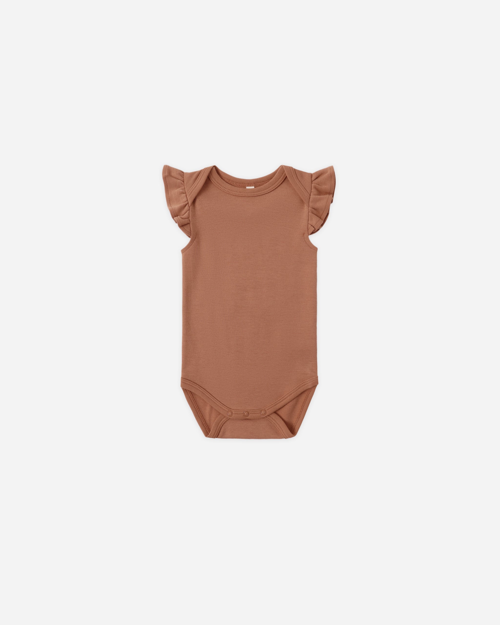 Flutter Sleeve Bodysuit Poppy - Rylee + Cru | Kids Clothes | Trendy Baby Clothes | Modern Infant Outfits |