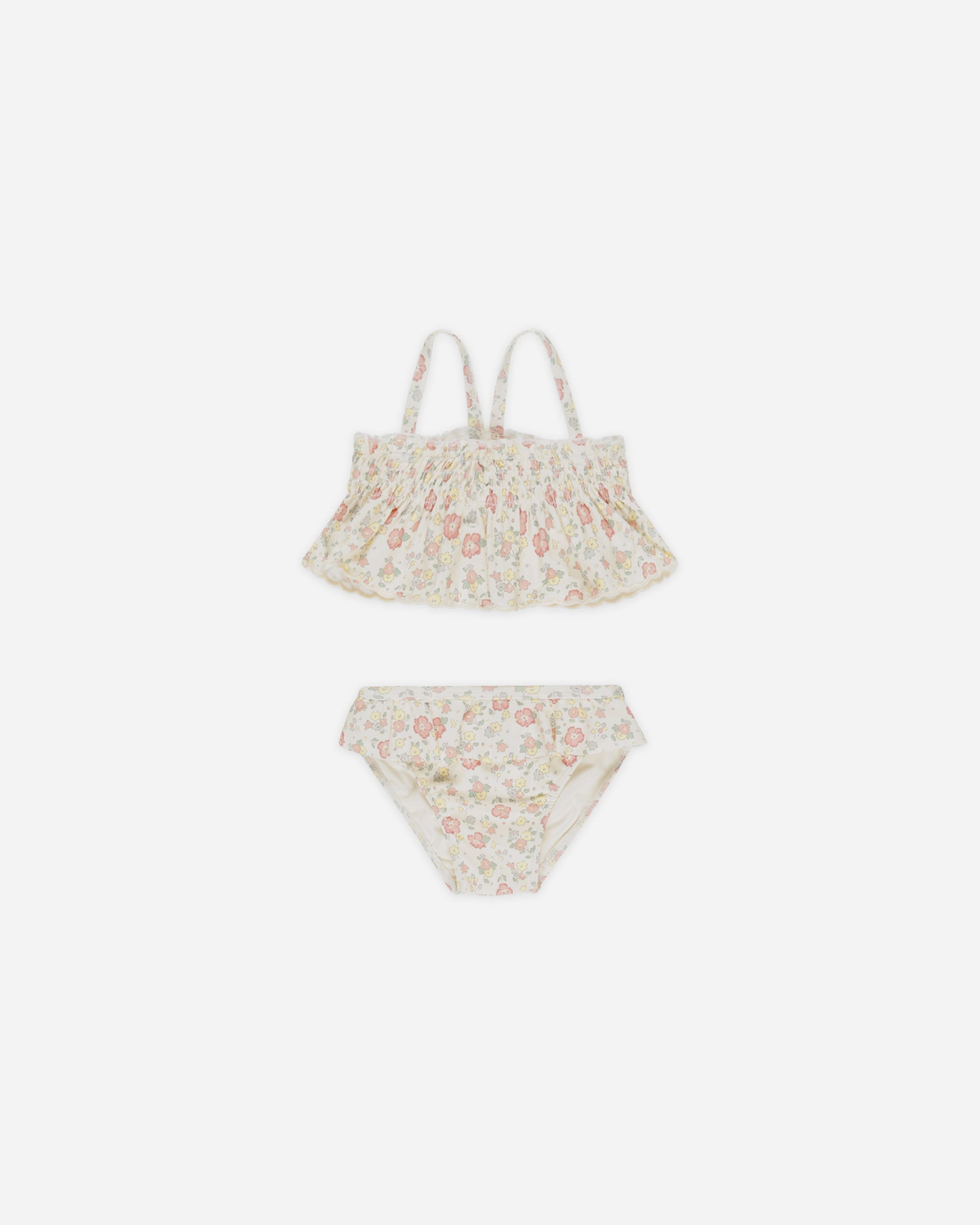 -Smocked Ruffle Bikini || Bloom-