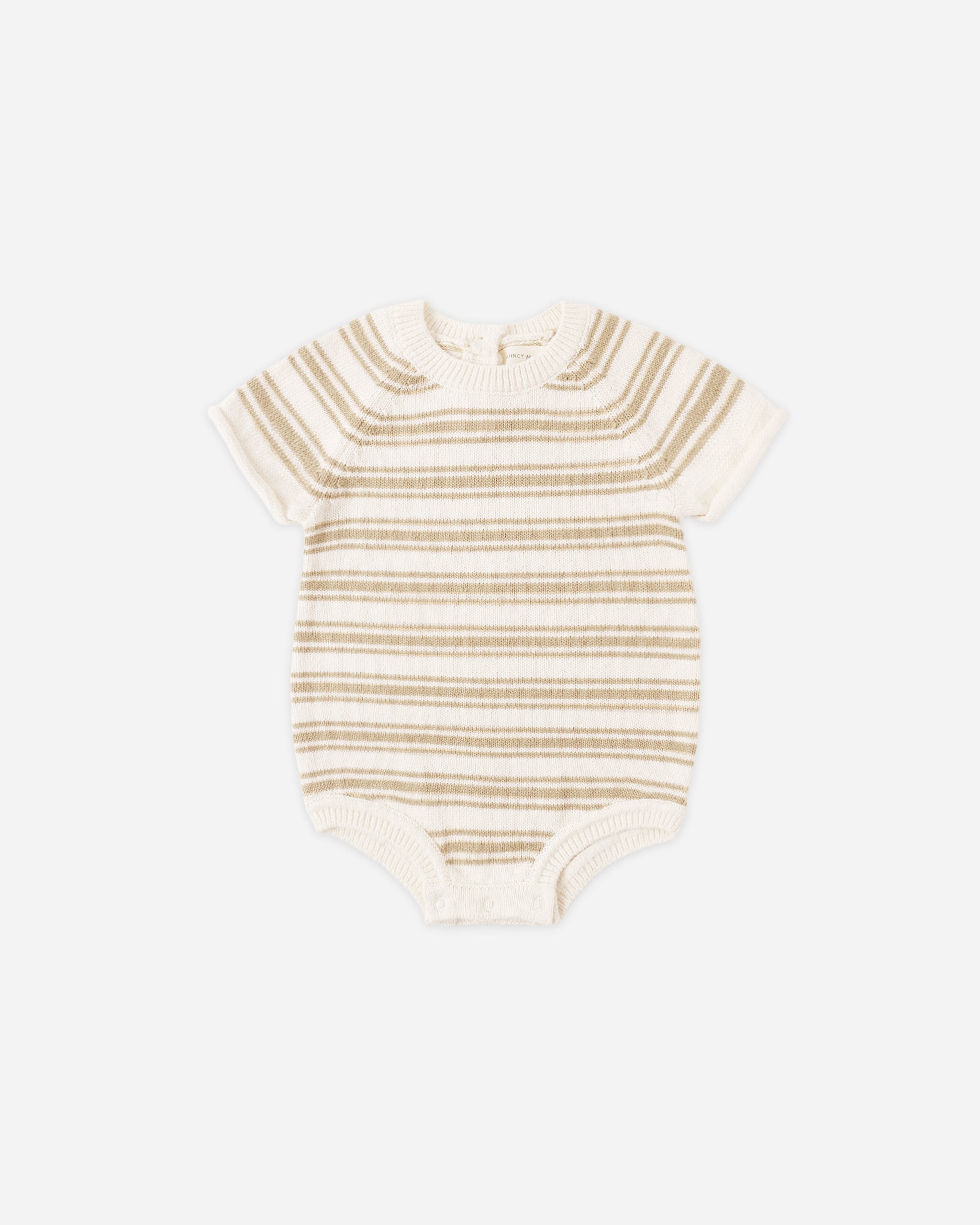 Rowan Romper Butterscotch Stripe - Rylee + Cru | Kids Clothes | Trendy Baby Clothes | Modern Infant Outfits |