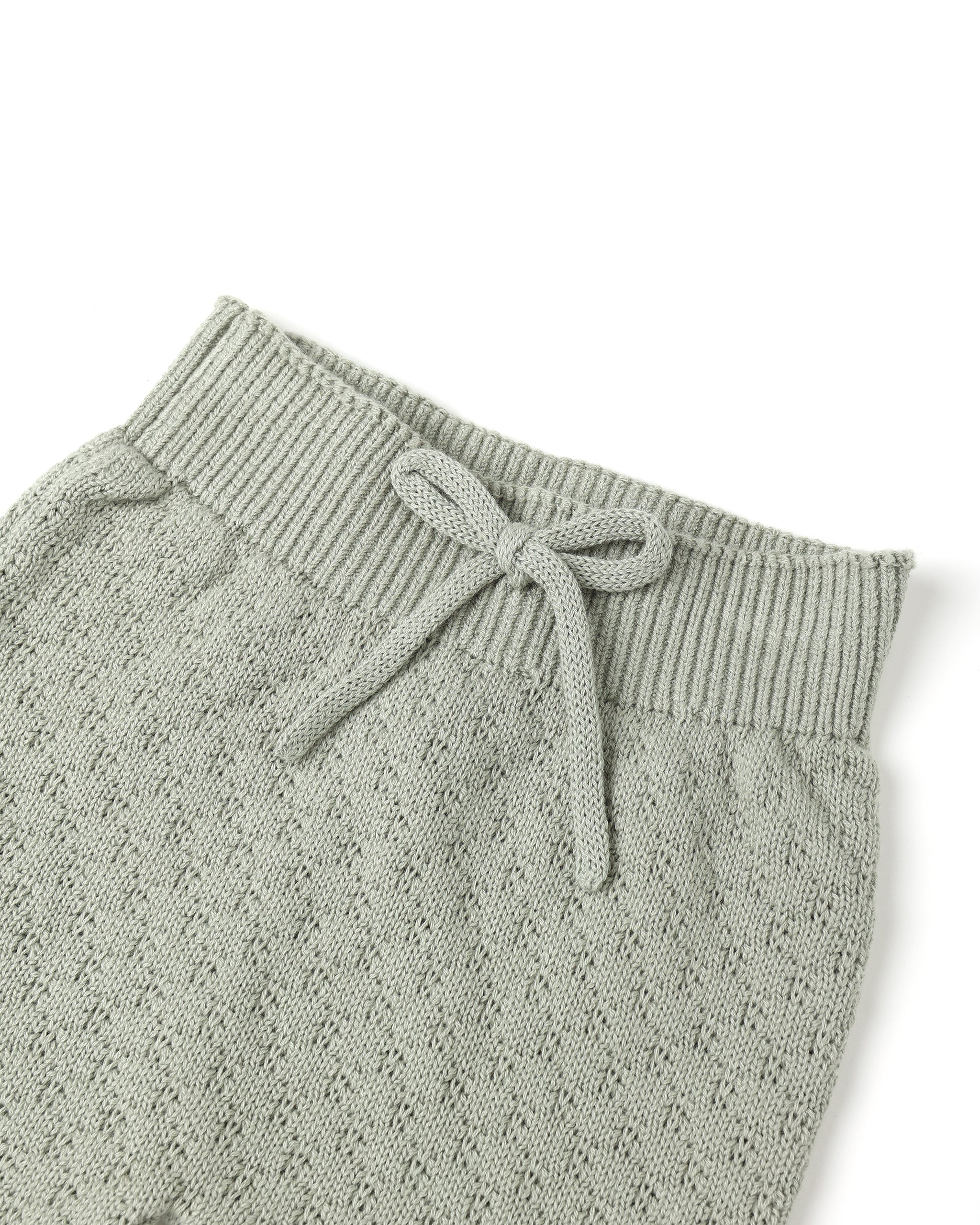 Ensemble haut cache-cœur et pantalon en tricot || Fern
