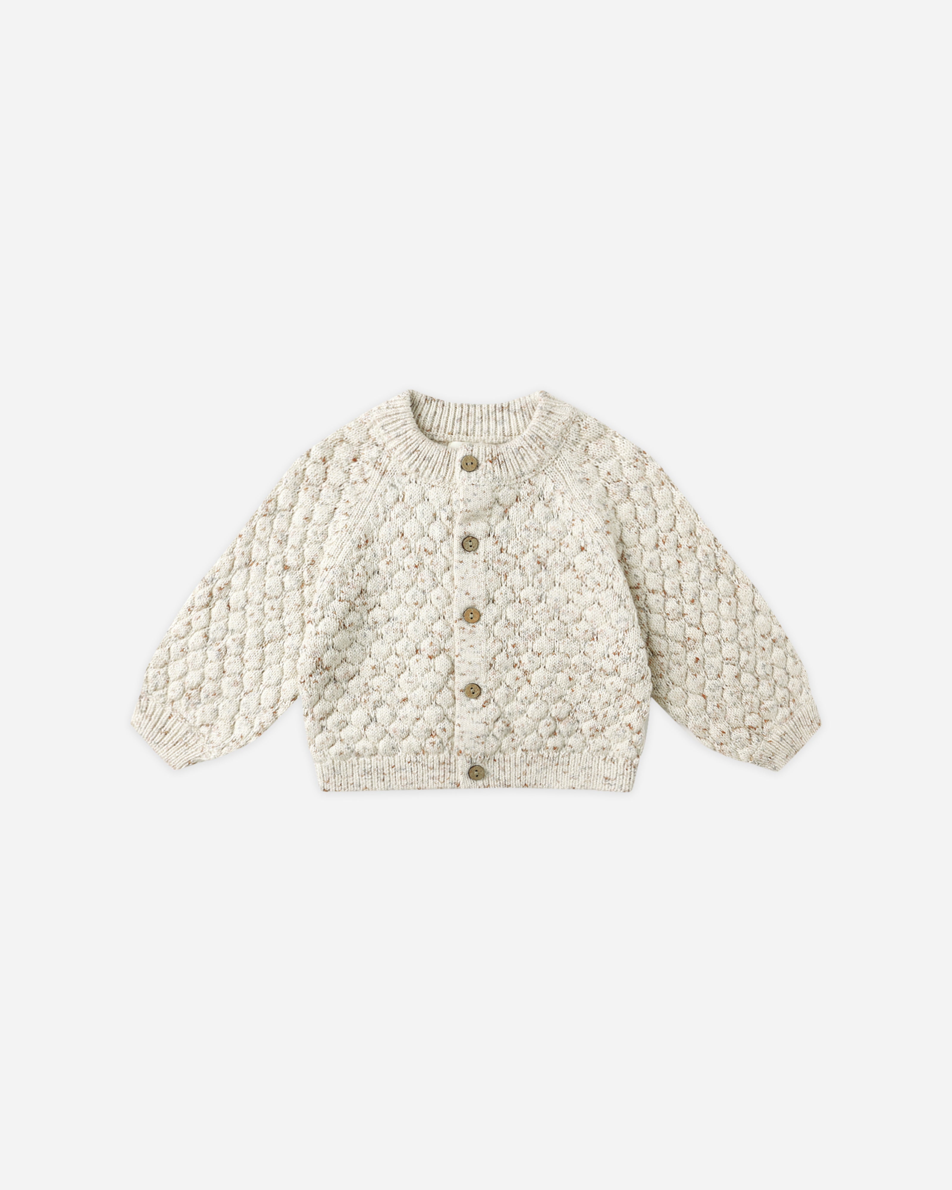 Cardigan en maille à bulles || Confettis naturels