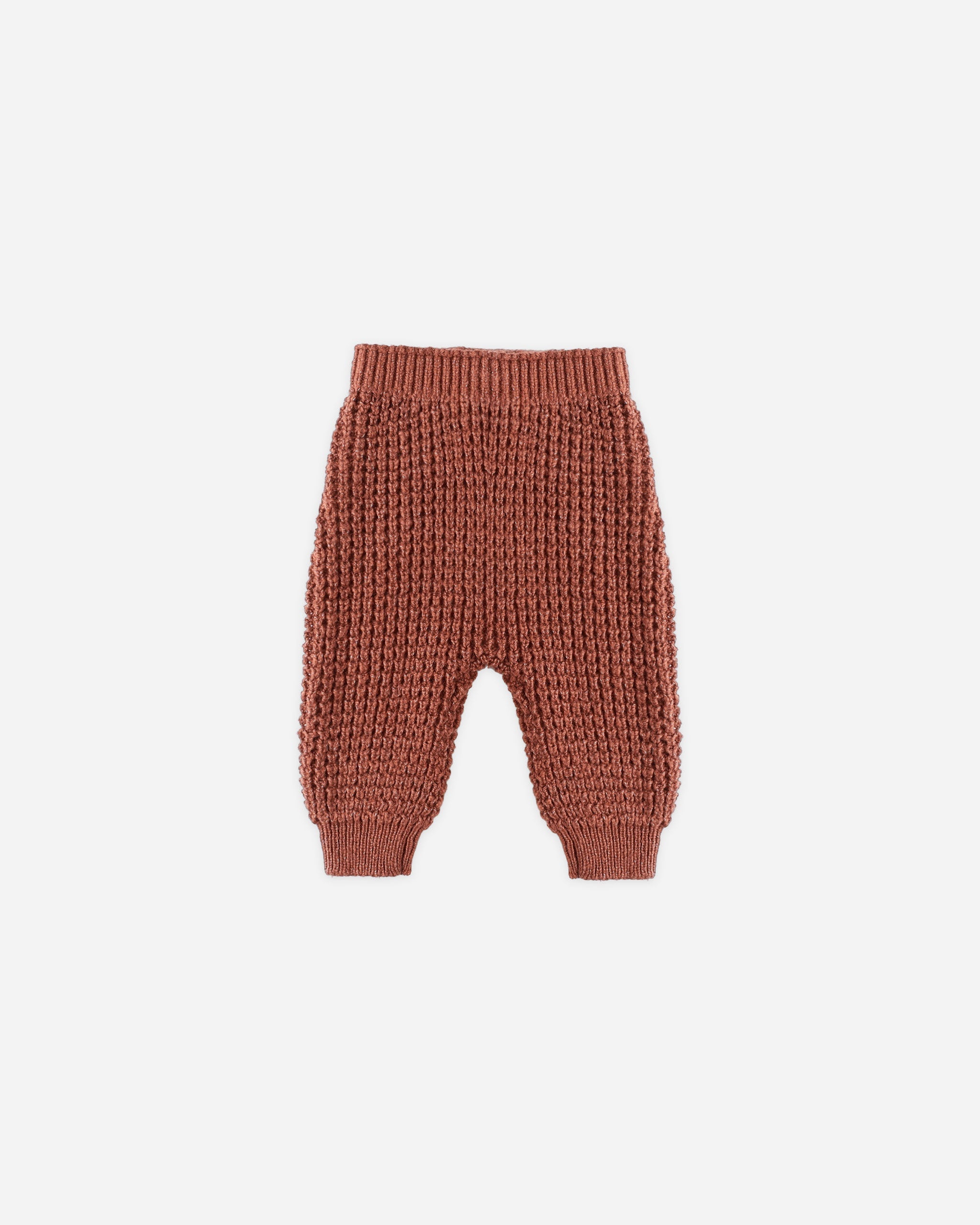 Chunky Knit Pant || Cranberry