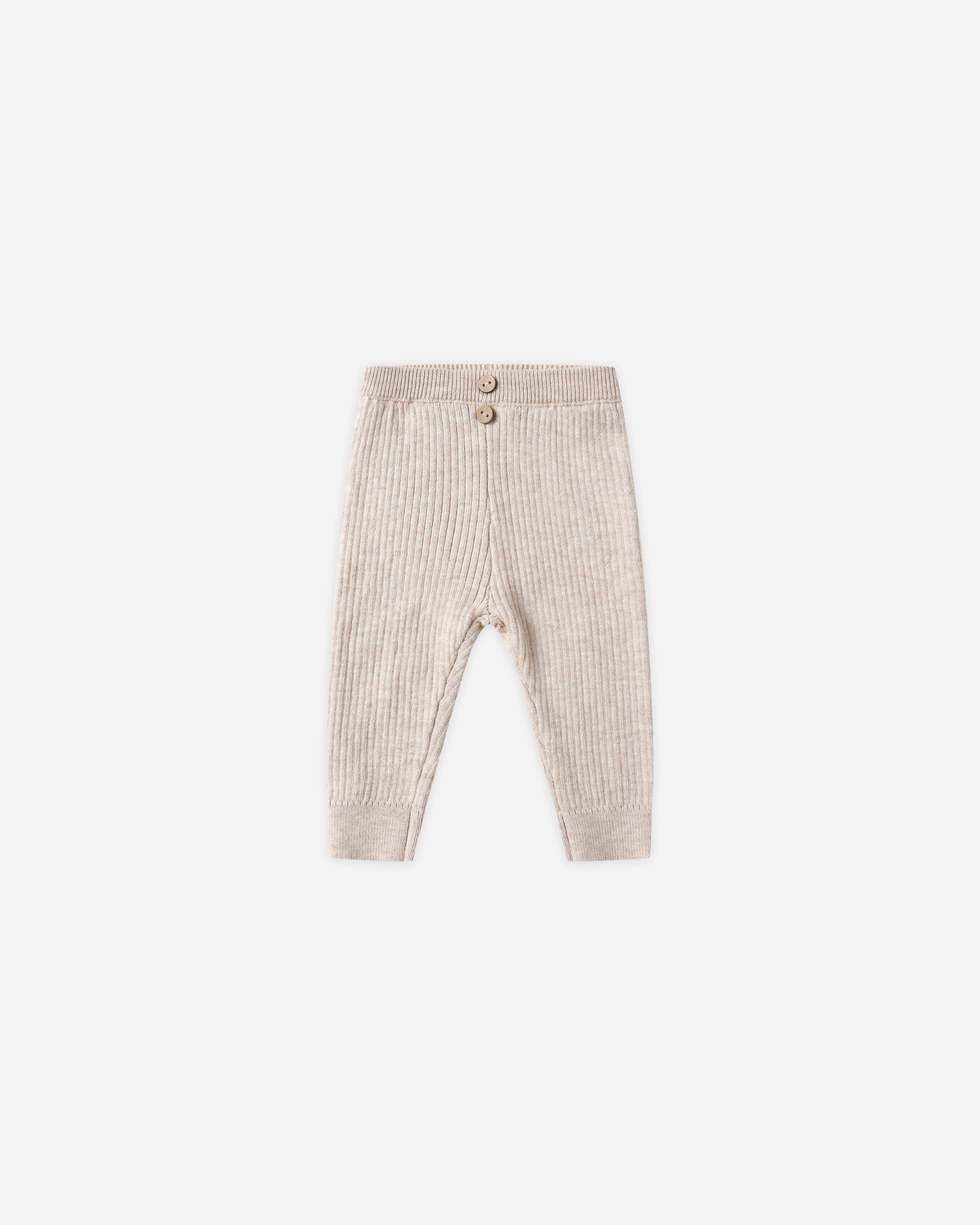 *Rib Knit Legging || Heathered Oatmeal*