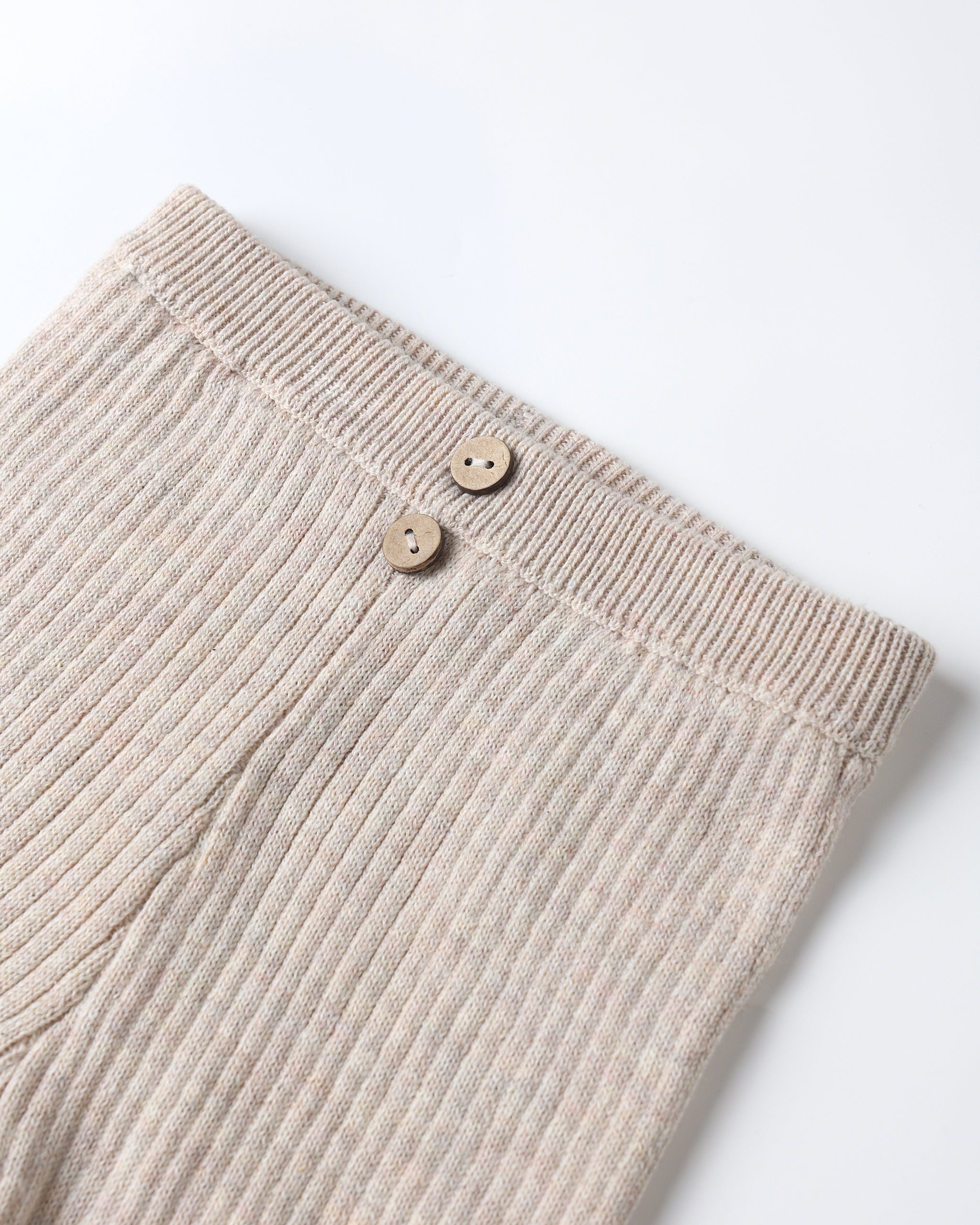 *Rib Knit Legging || Heathered Oatmeal*