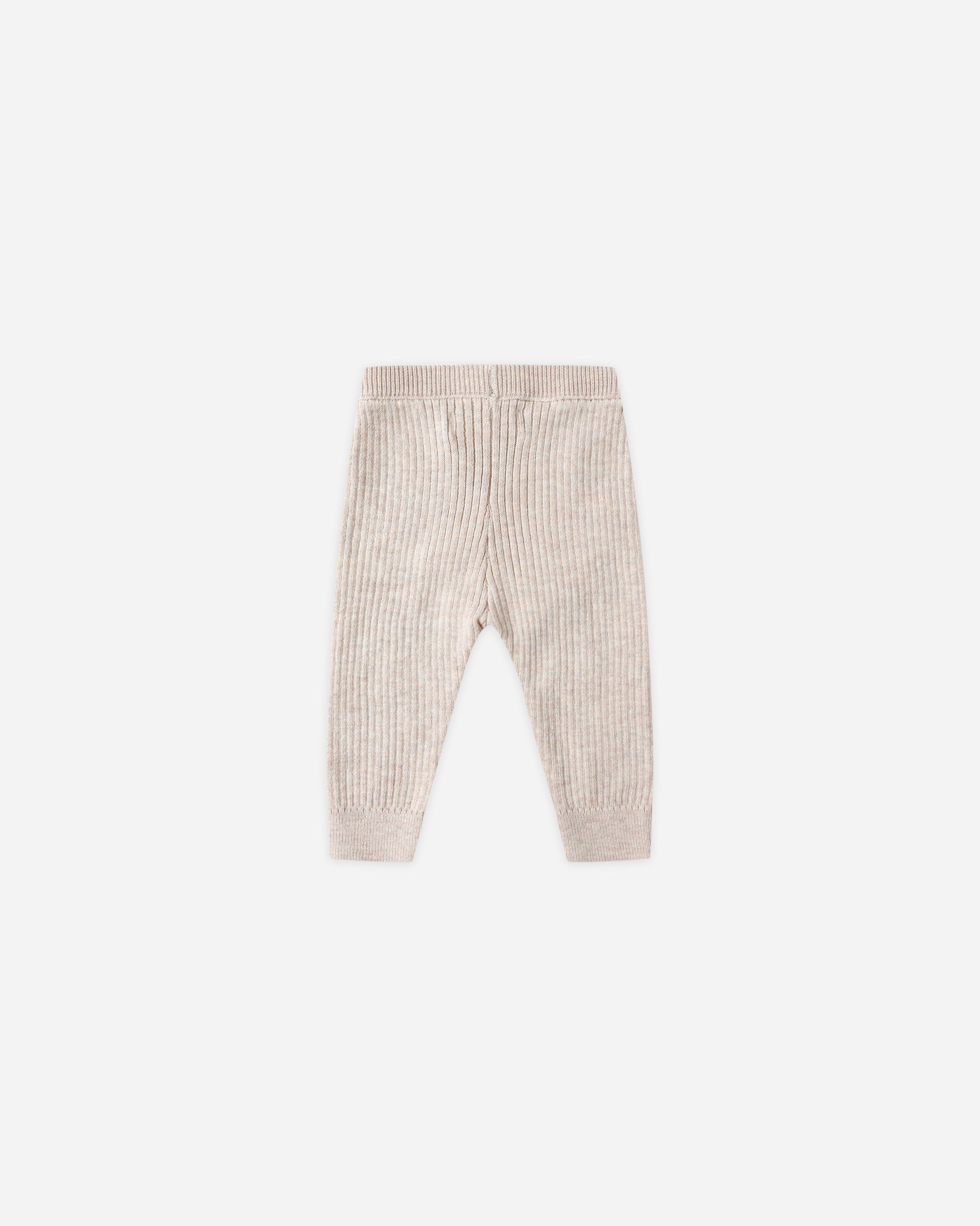 *Rib Knit Legging || Heathered Oatmeal*