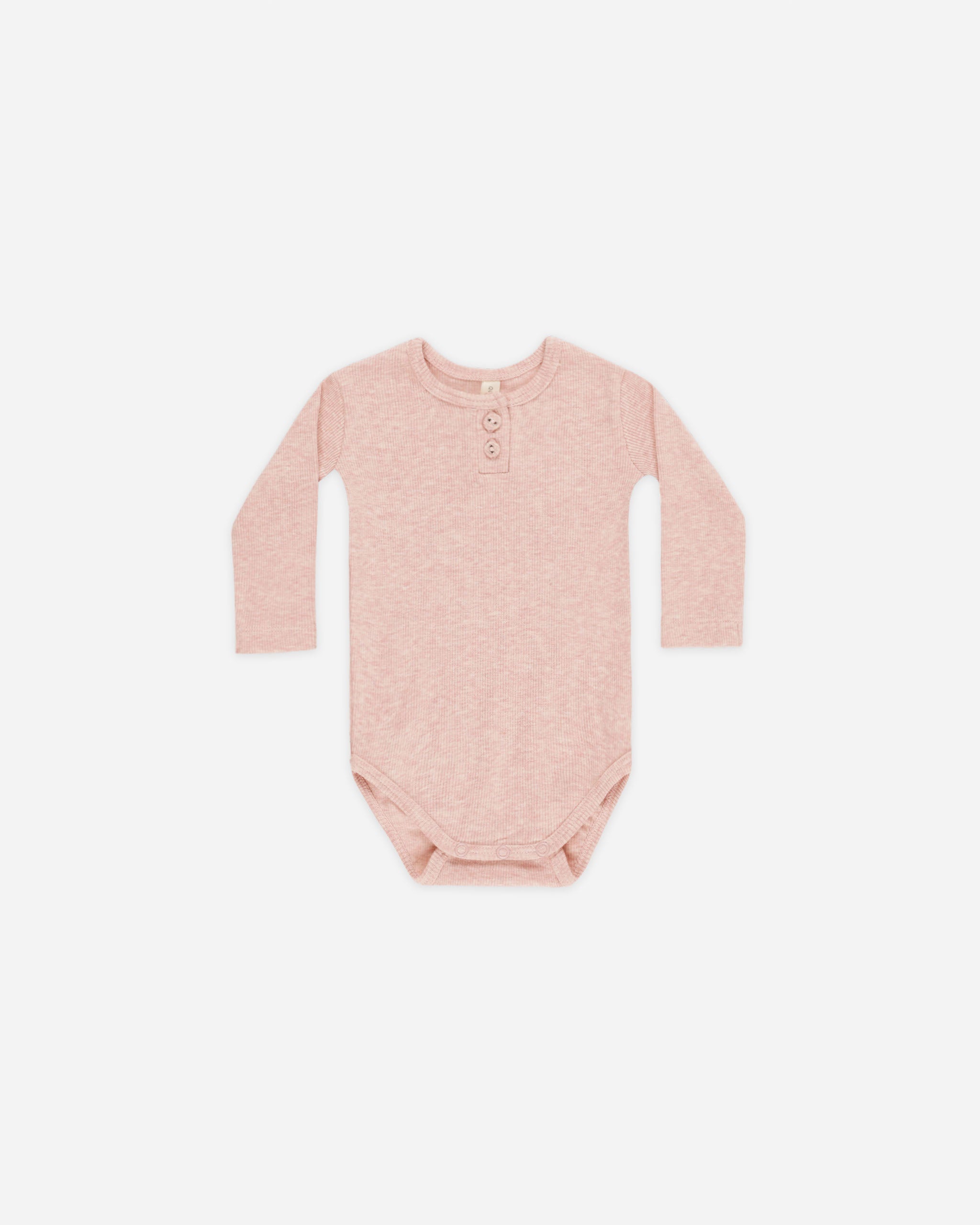 Ribbed Long Sleeve Onesie || Rose - Rylee + Cru | Kids Clothes | Trendy Baby Clothes | Modern Infant Outfits |