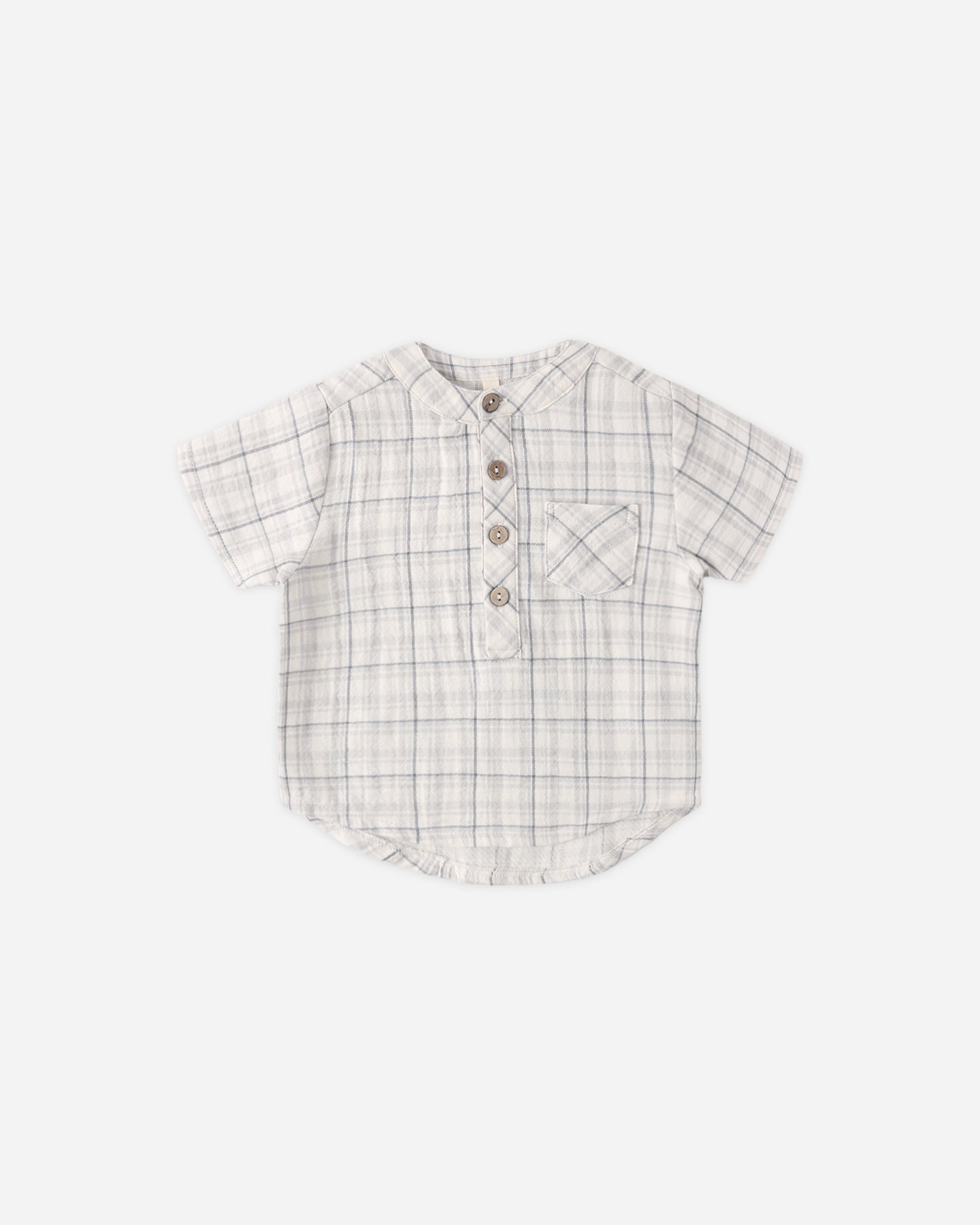 Jaxson Shirt Blue Plaid - Rylee + Cru | Kids Clothes | Trendy Baby Clothes | Modern Infant Outfits |