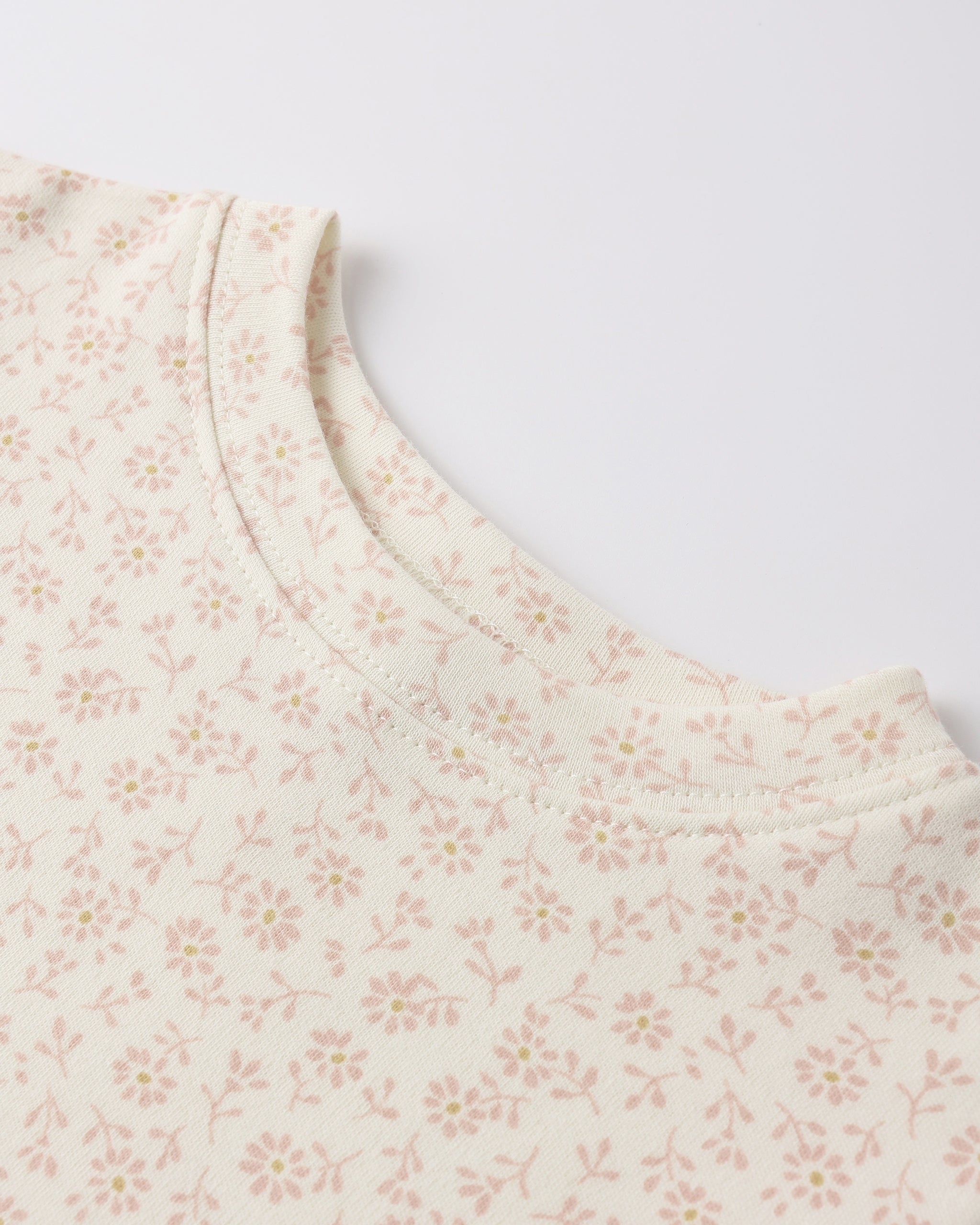 Ensemble pyjama en jersey à motif fleuri