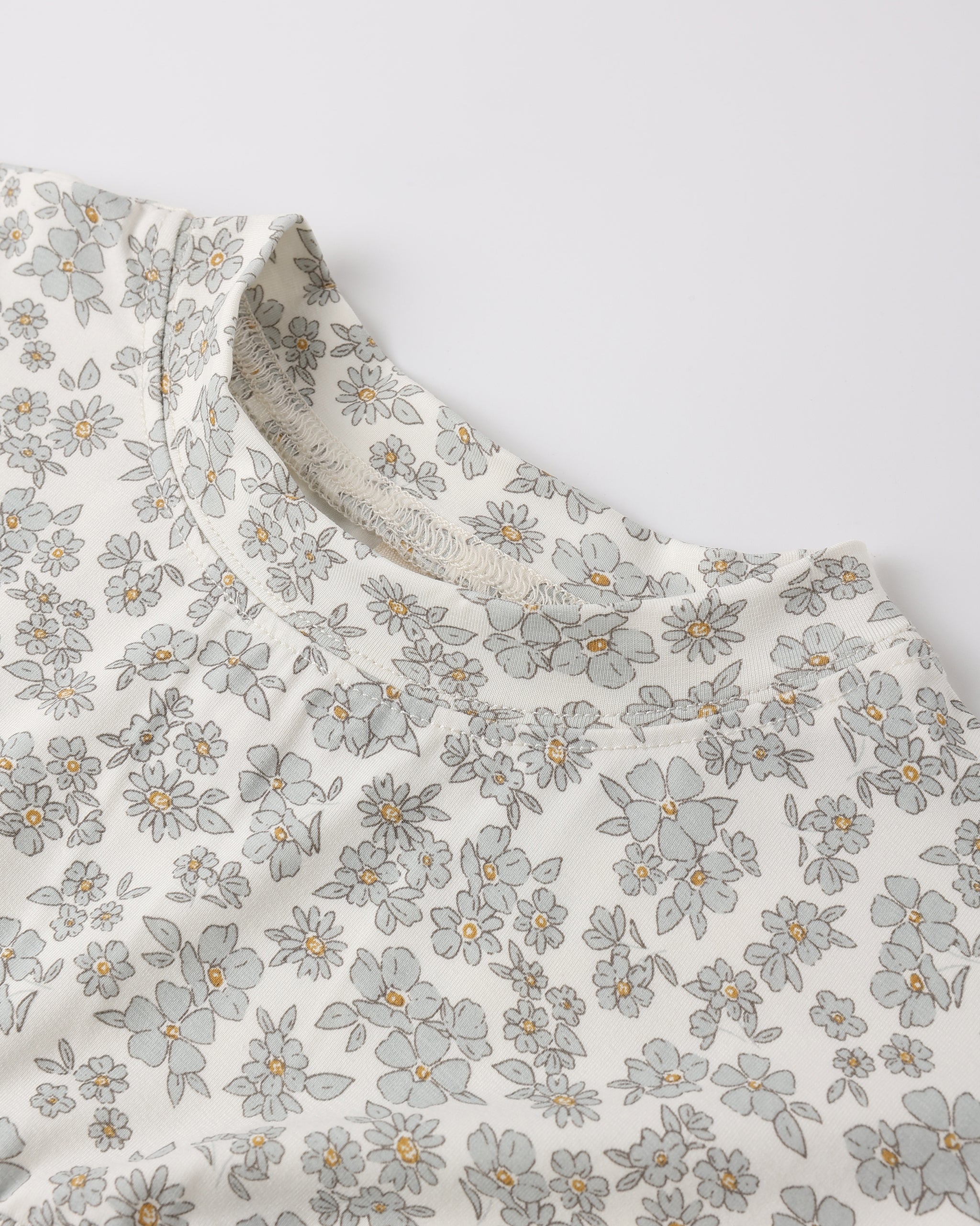 Bamboo Babydoll Dress Blue Floral - Rylee + Cru | Kids Clothes | Trendy Baby Clothes | Modern Infant Outfits |