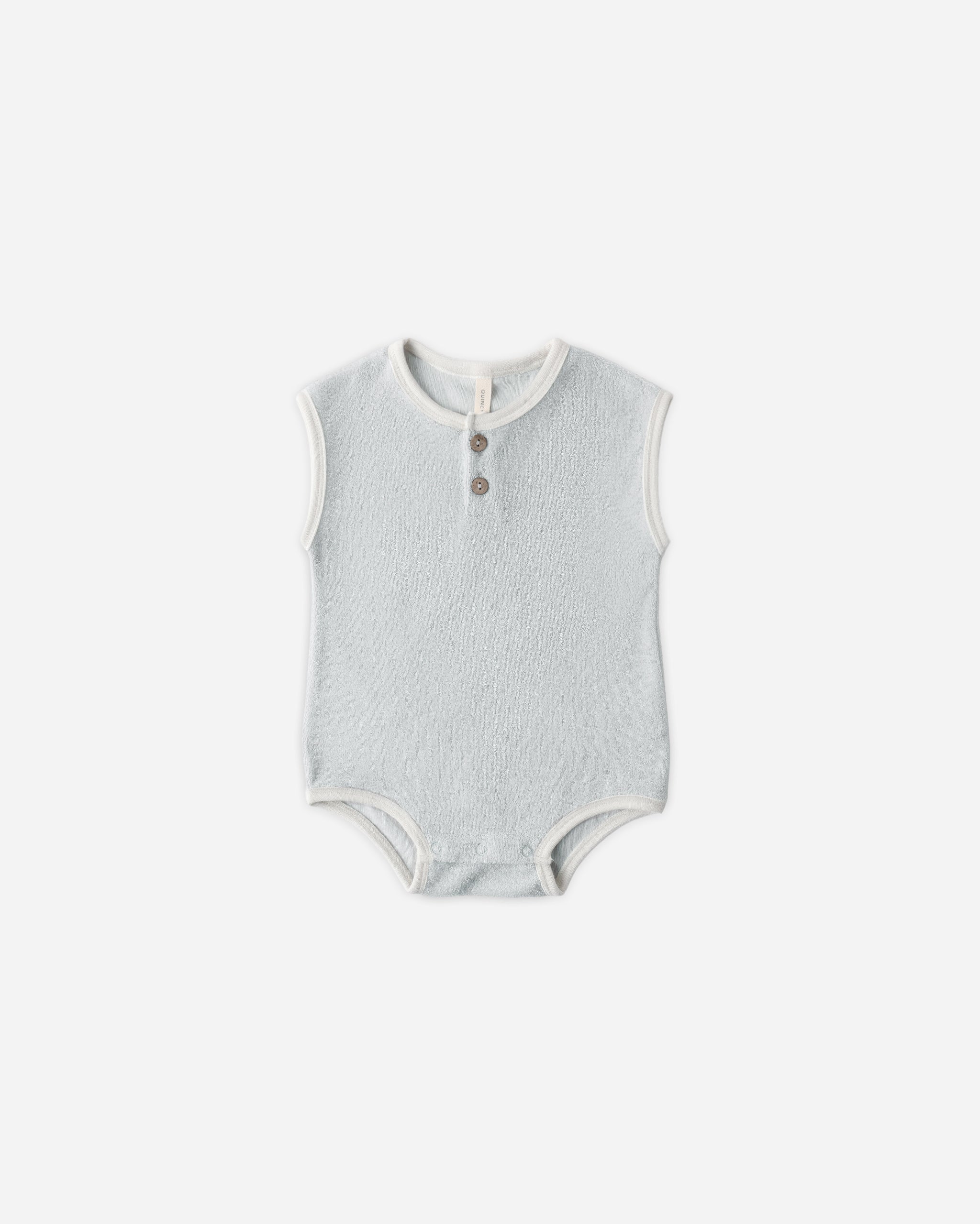 Terry Cloth Romper Sky - Rylee + Cru | Kids Clothes | Trendy Baby Clothes | Modern Infant Outfits |