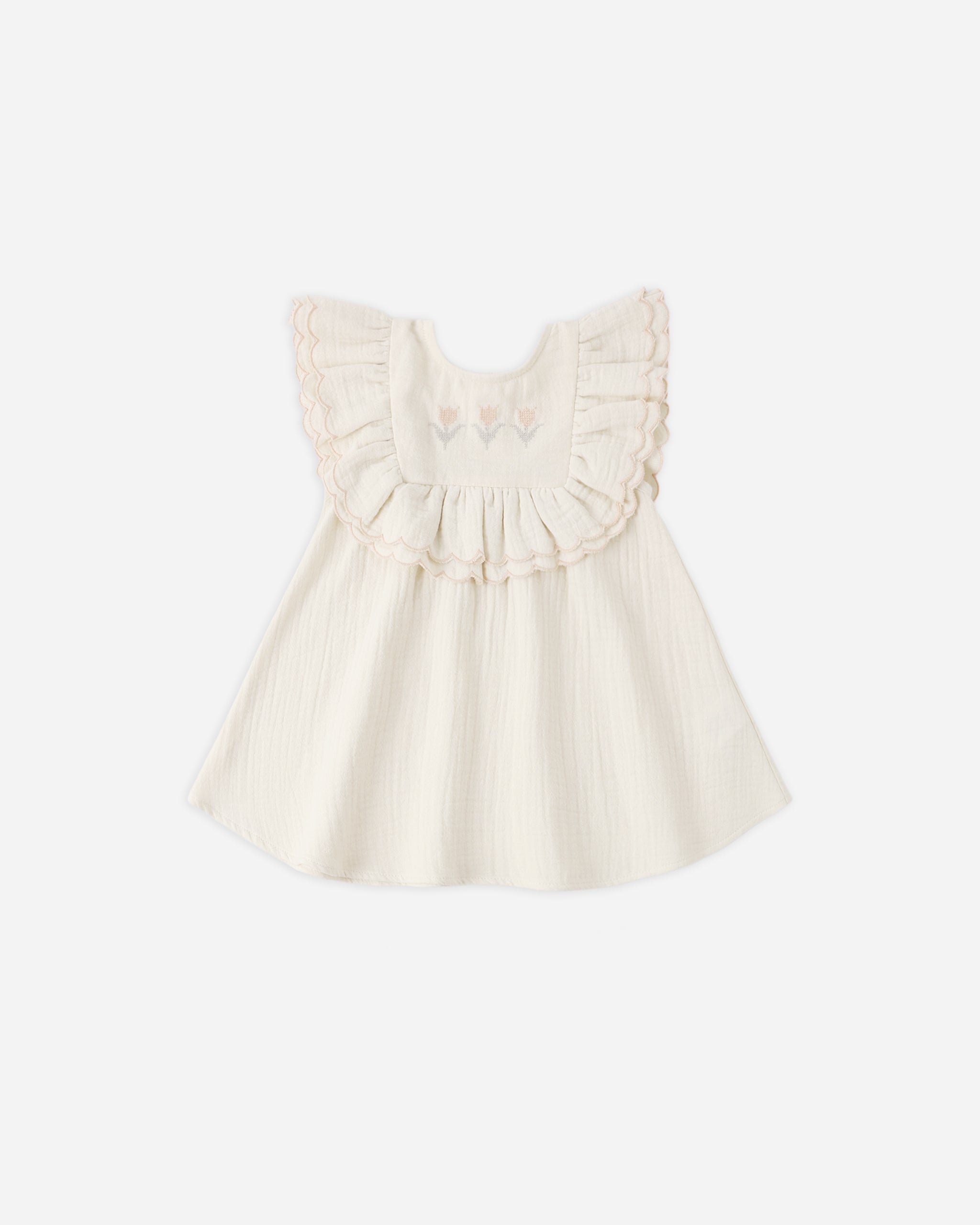 Lulu Dress Natural - Rylee + Cru | Kids Clothes | Trendy Baby Clothes | Modern Infant Outfits |