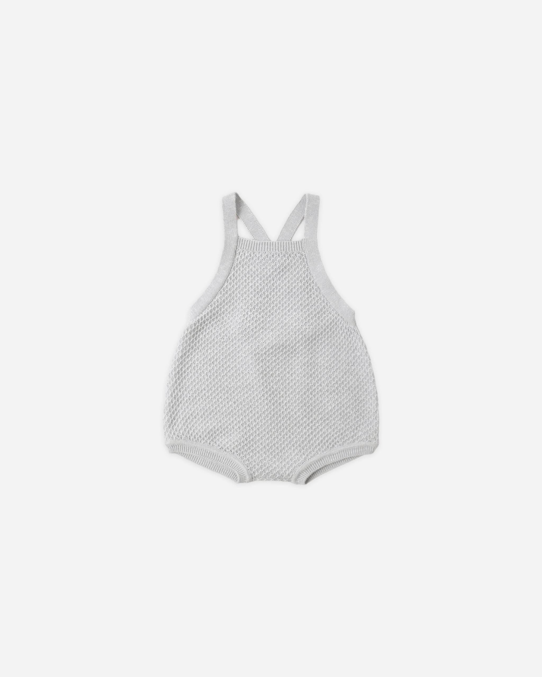 Caleb Knit Shortall Heathered Sky - Rylee + Cru | Kids Clothes | Trendy Baby Clothes | Modern Infant Outfits |