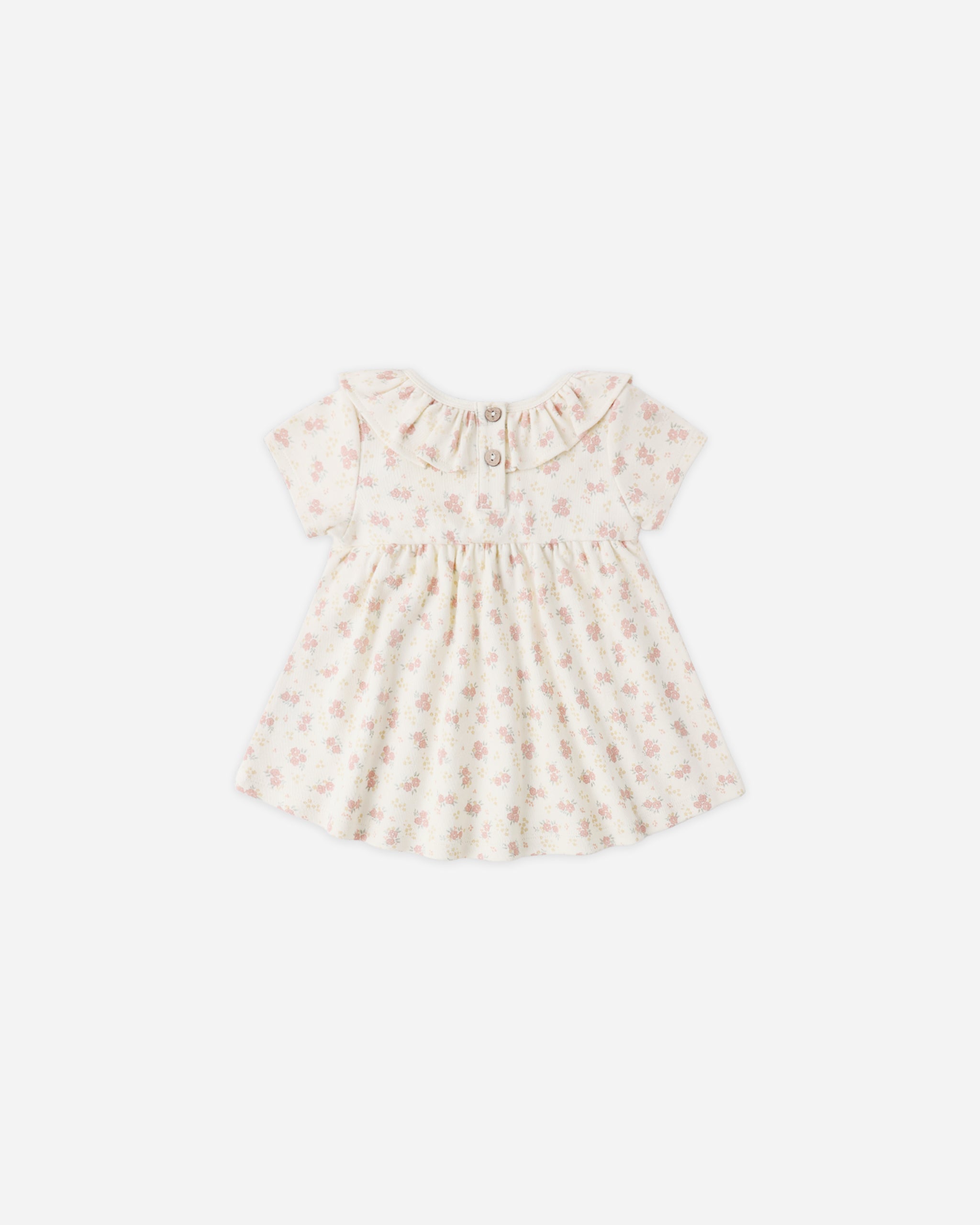 Ruffle Collar Jersey Dress Flower Field - Rylee + Cru | Kids Clothes | Trendy Baby Clothes | Modern Infant Outfits |