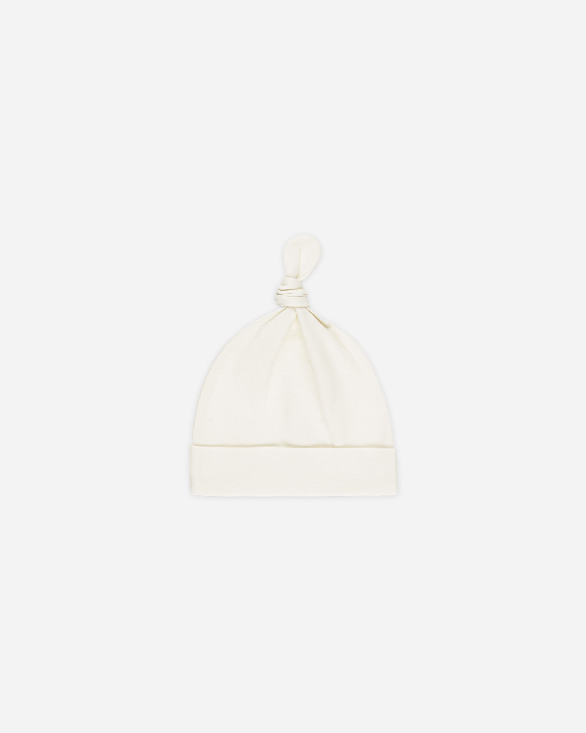 -Knotted Baby Hat || Ivory-