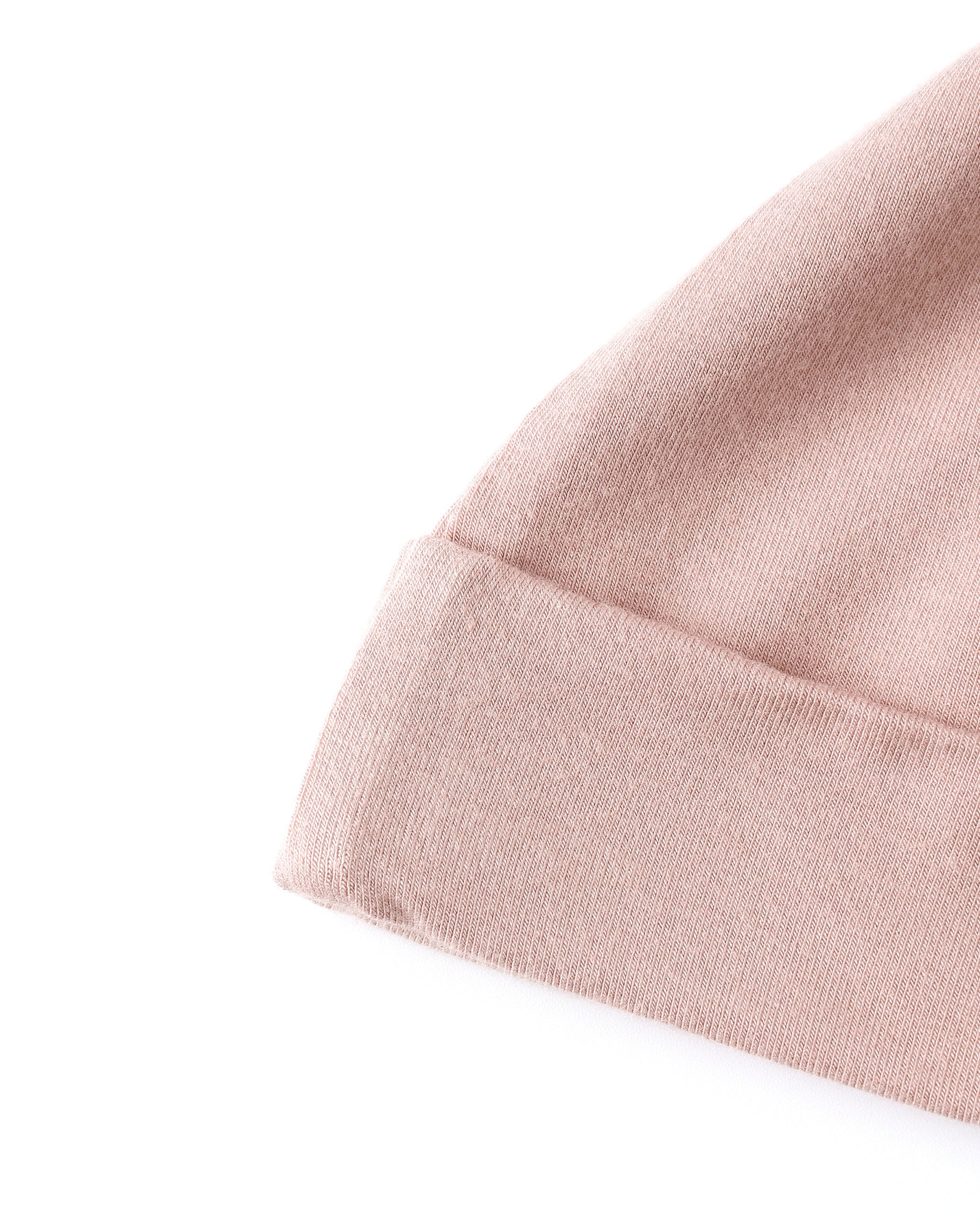 Bonnet bébé noué en bambou || Rose