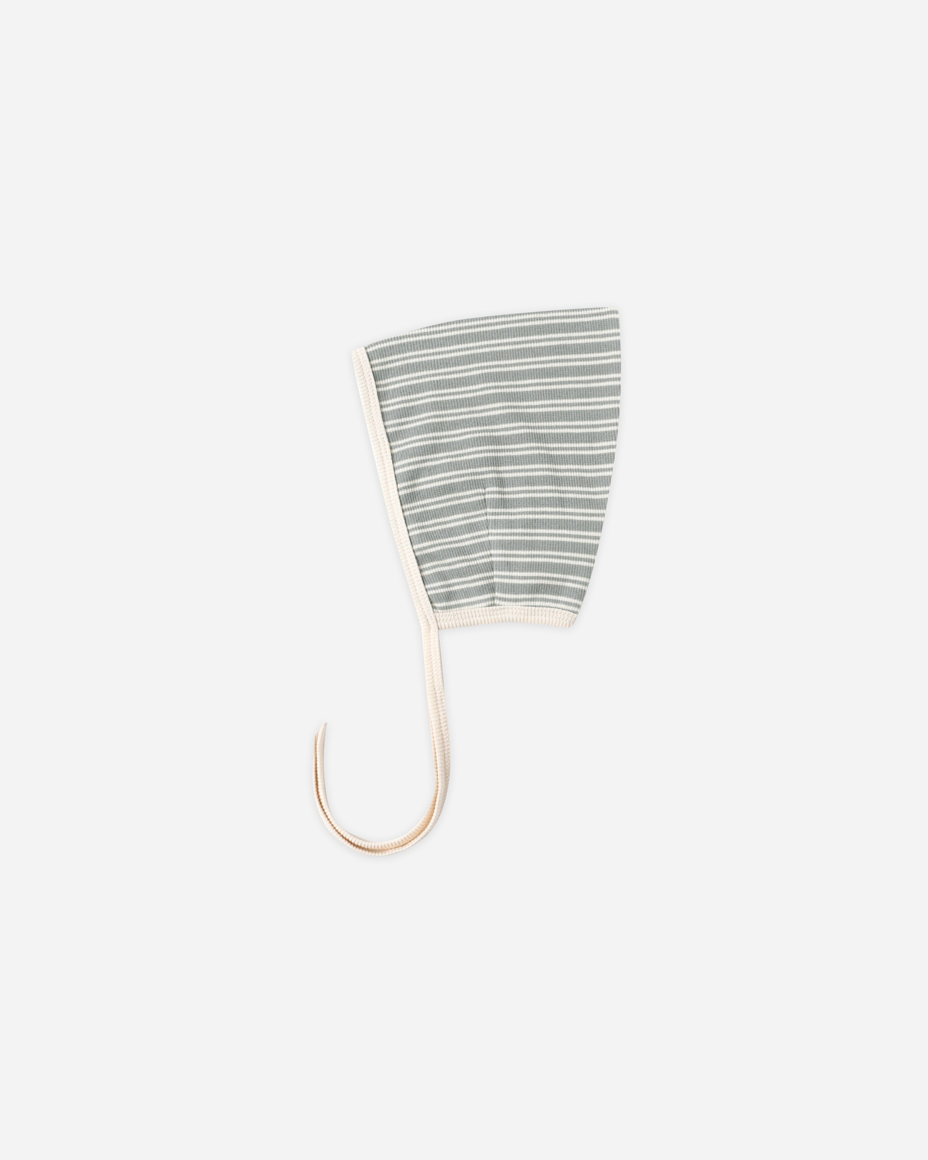 Bonnet Pixie côtelé || Micro-rayures bleu acier