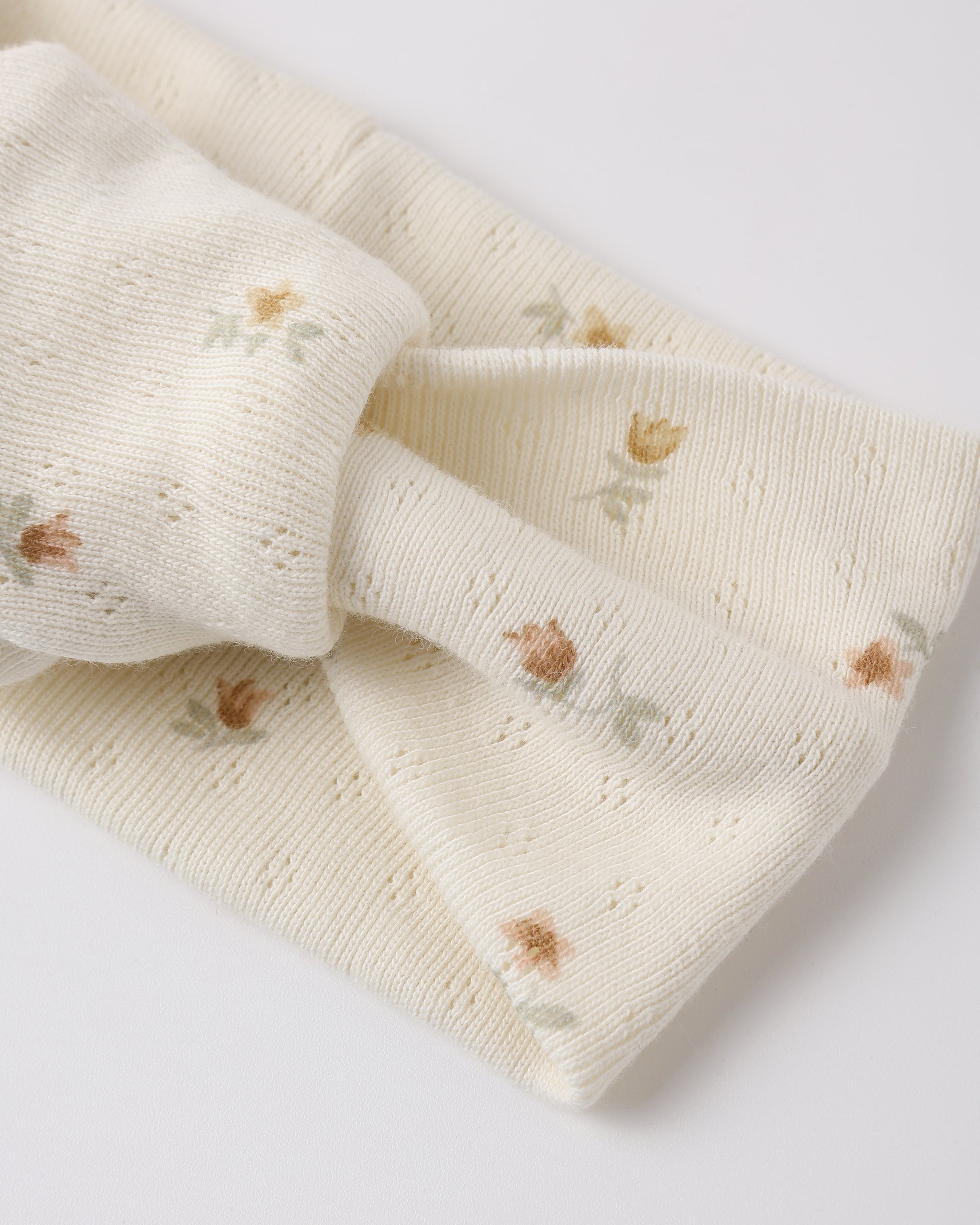 Pointelle Knotted Headband Petit Fleur - Rylee + Cru | Kids Clothes | Trendy Baby Clothes | Modern Infant Outfits |
