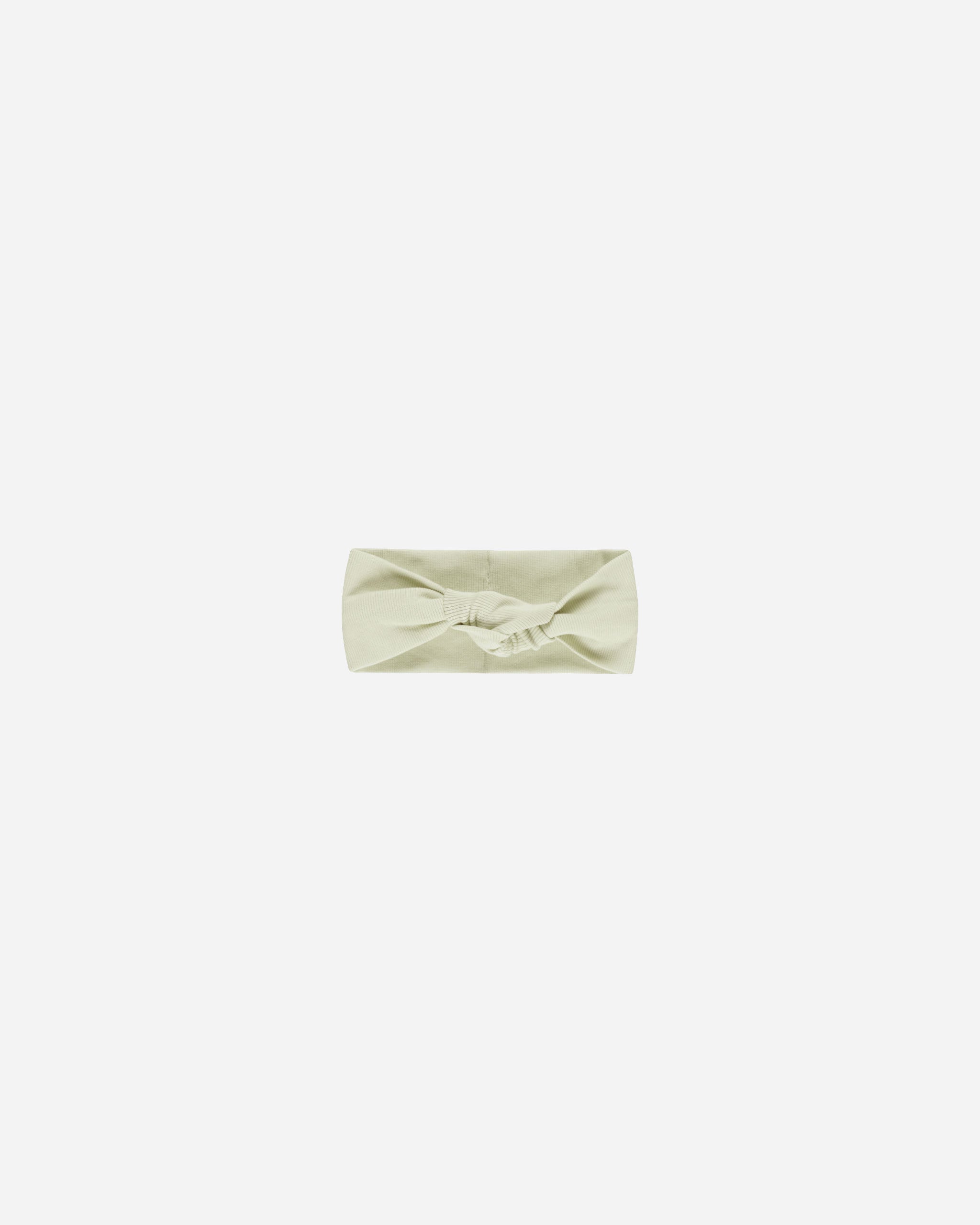 -Ribbed Knotted Headband || Mint-