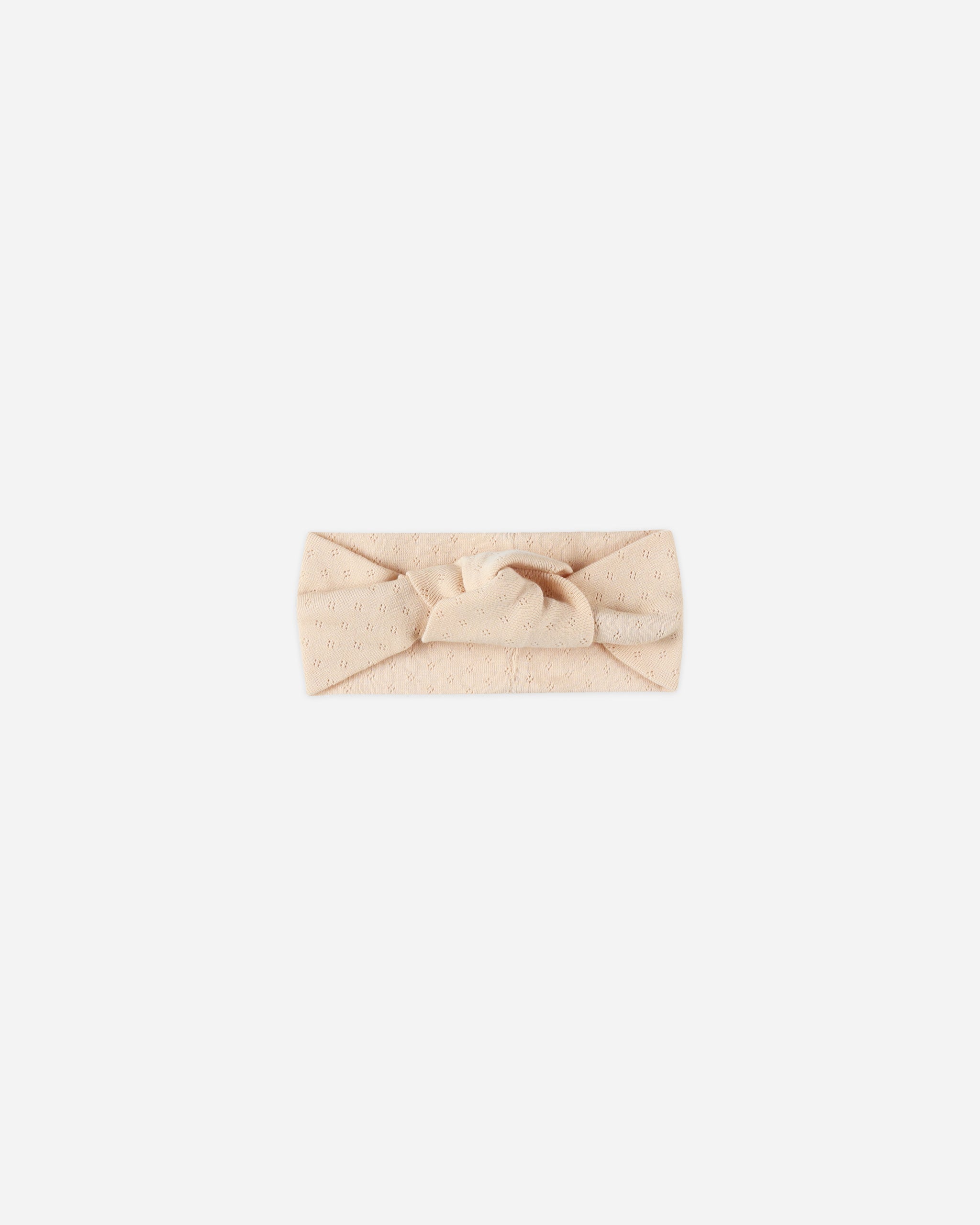 QM Knotted Headband - || -  Shell