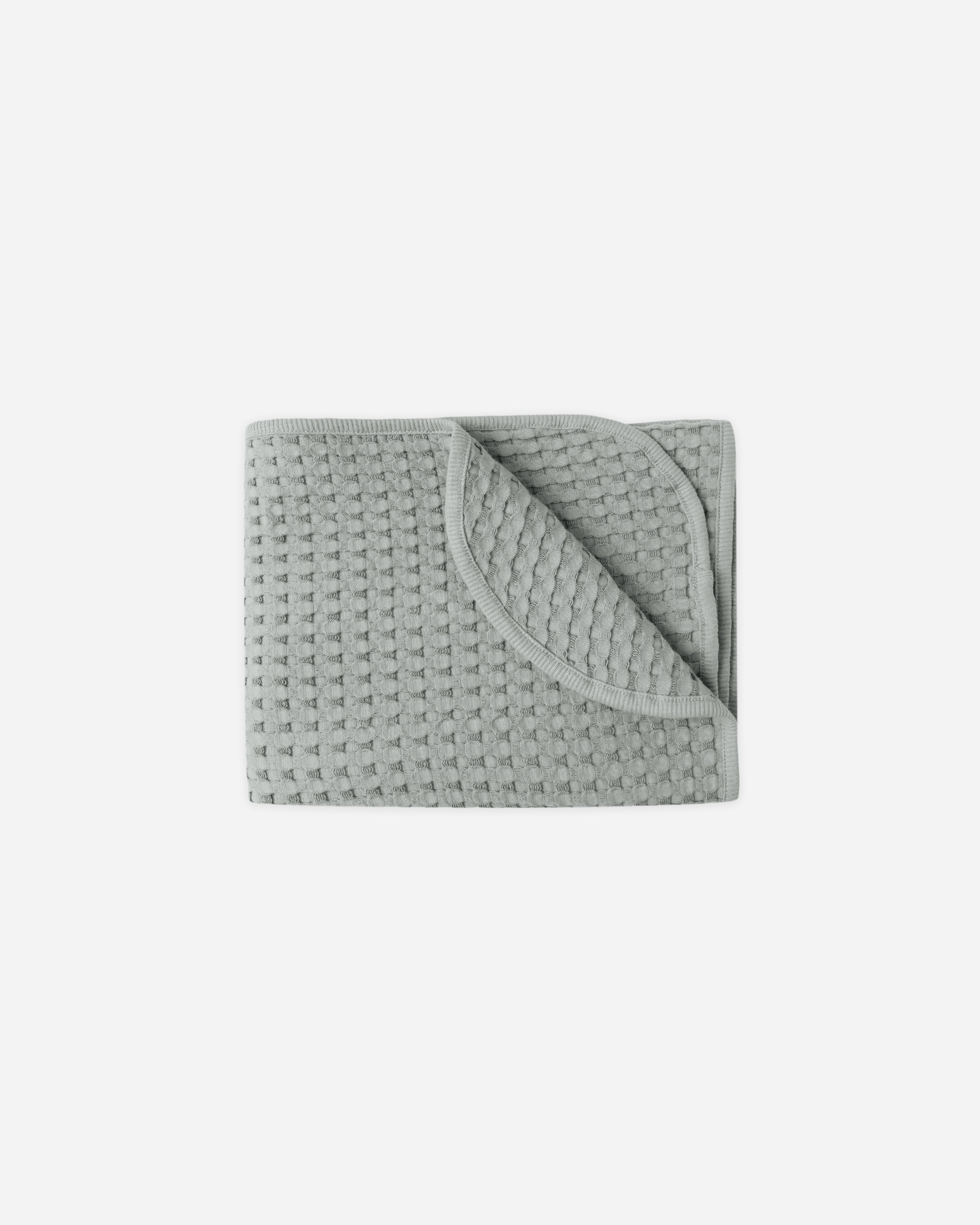Couverture gaufrée pour bébé || Bleu acier