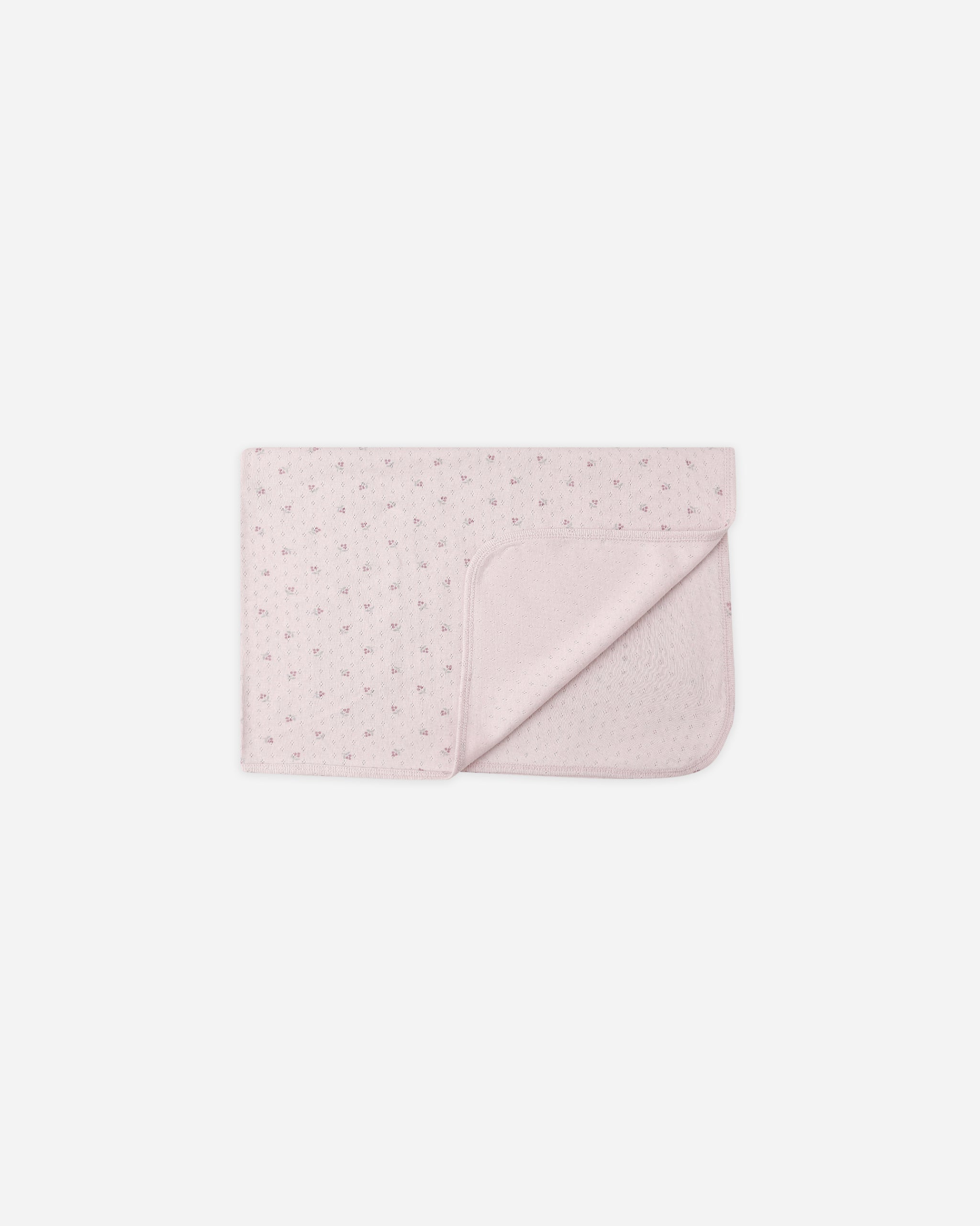 Pointelle Baby Blanket || Lilac Ditsy
