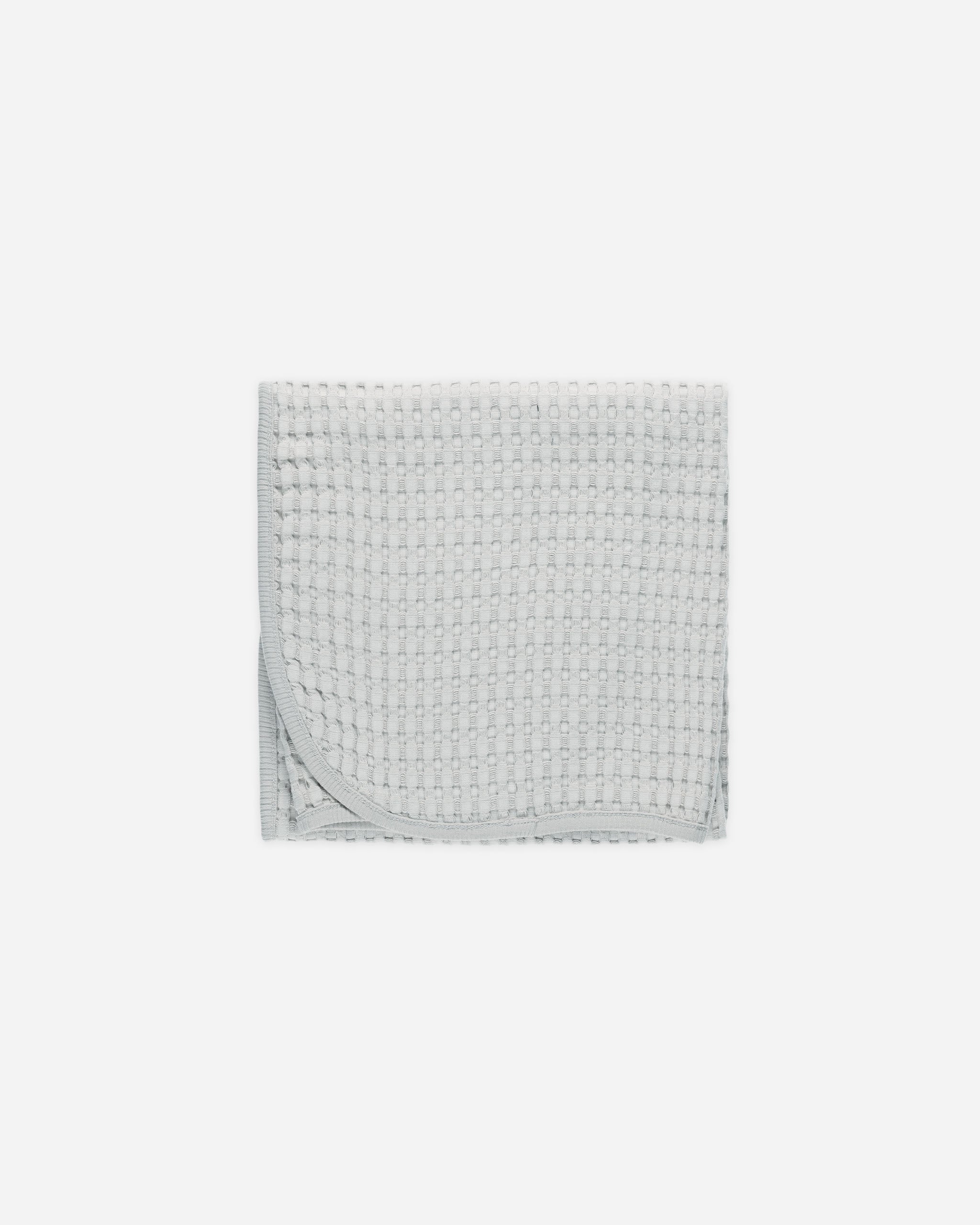 -Waffle Baby Blanket || Sky-