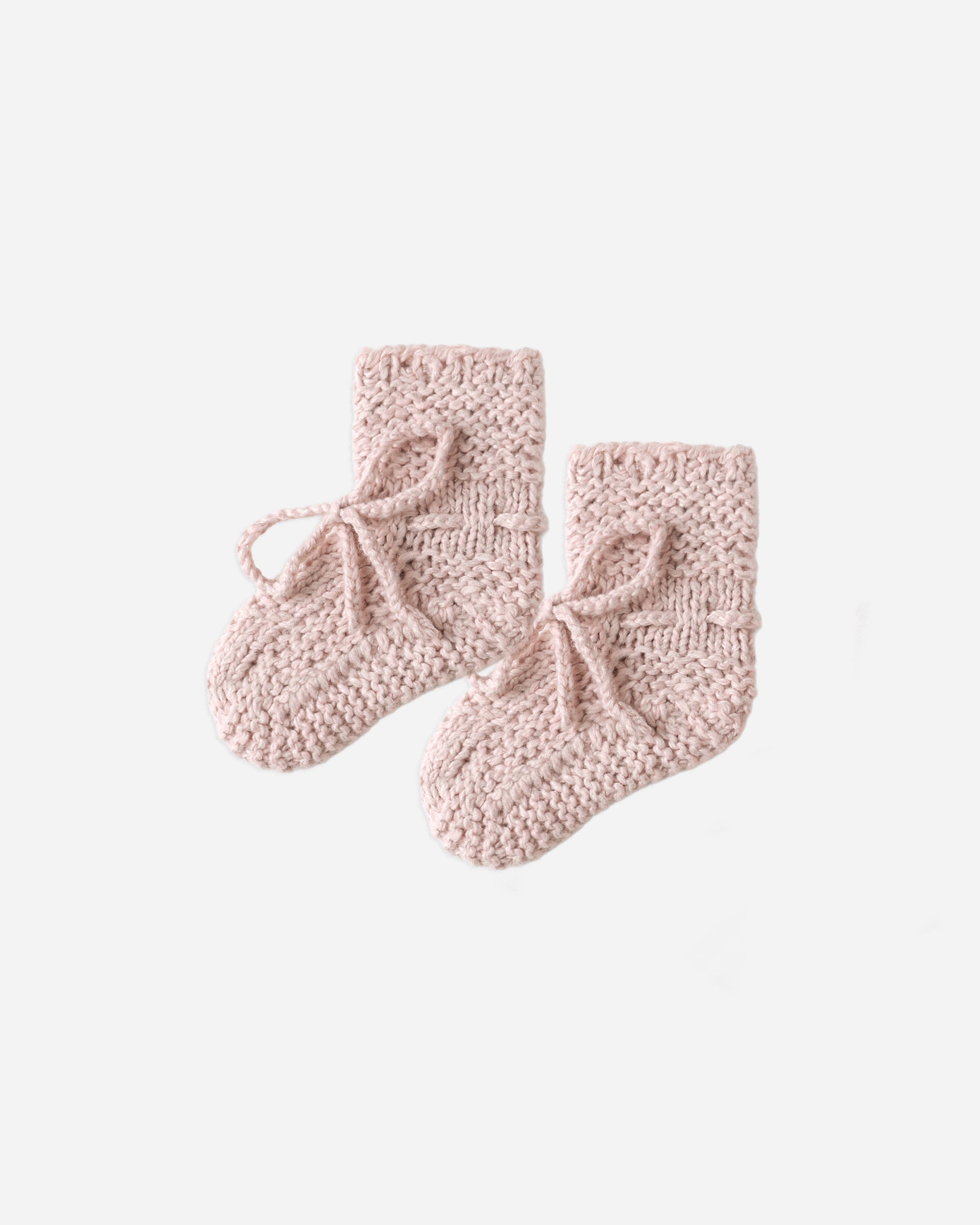 Knit Booties || Rose Speckle
