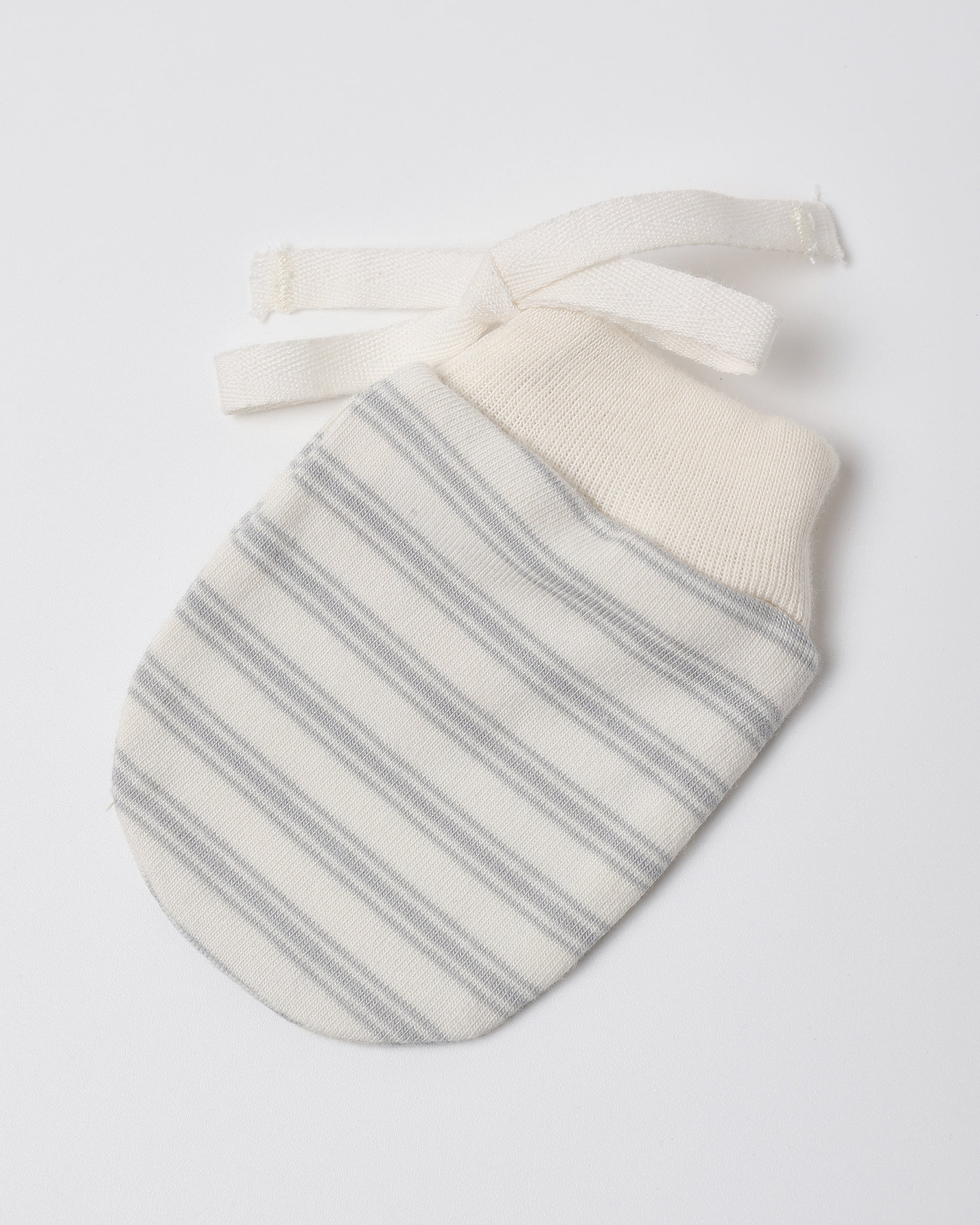 No Scratch Mittens, Set Of 2 Cloud Stripe, Cloud - Rylee + Cru | Kids Clothes | Trendy Baby Clothes | Modern Infant Outfits |