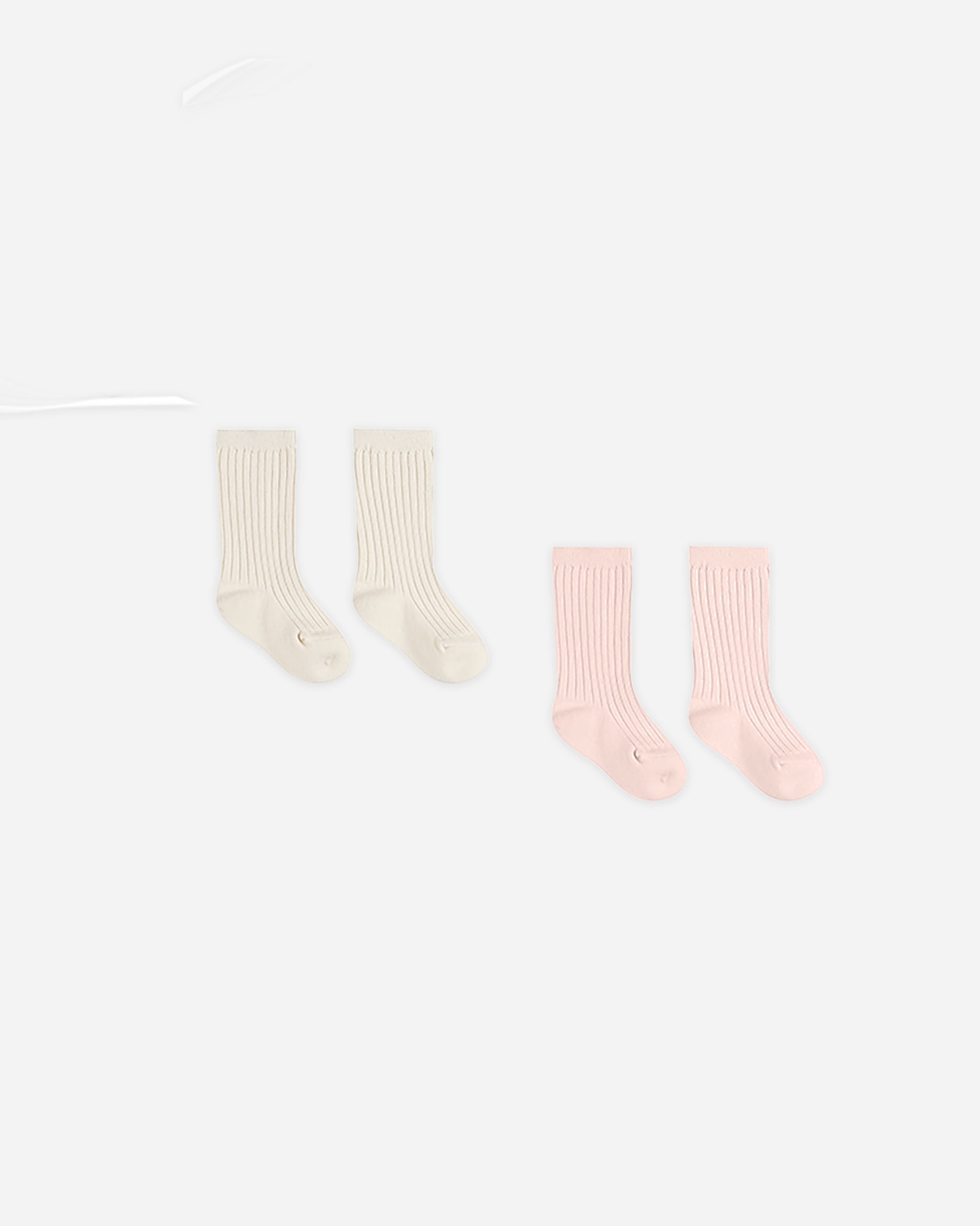 -Sock Set || Ivory, Bubblegum-