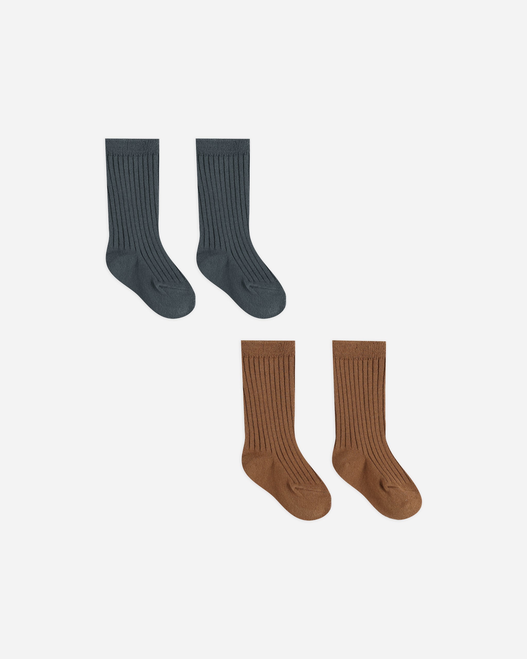 Socks Set || Indigo, Cinnamon