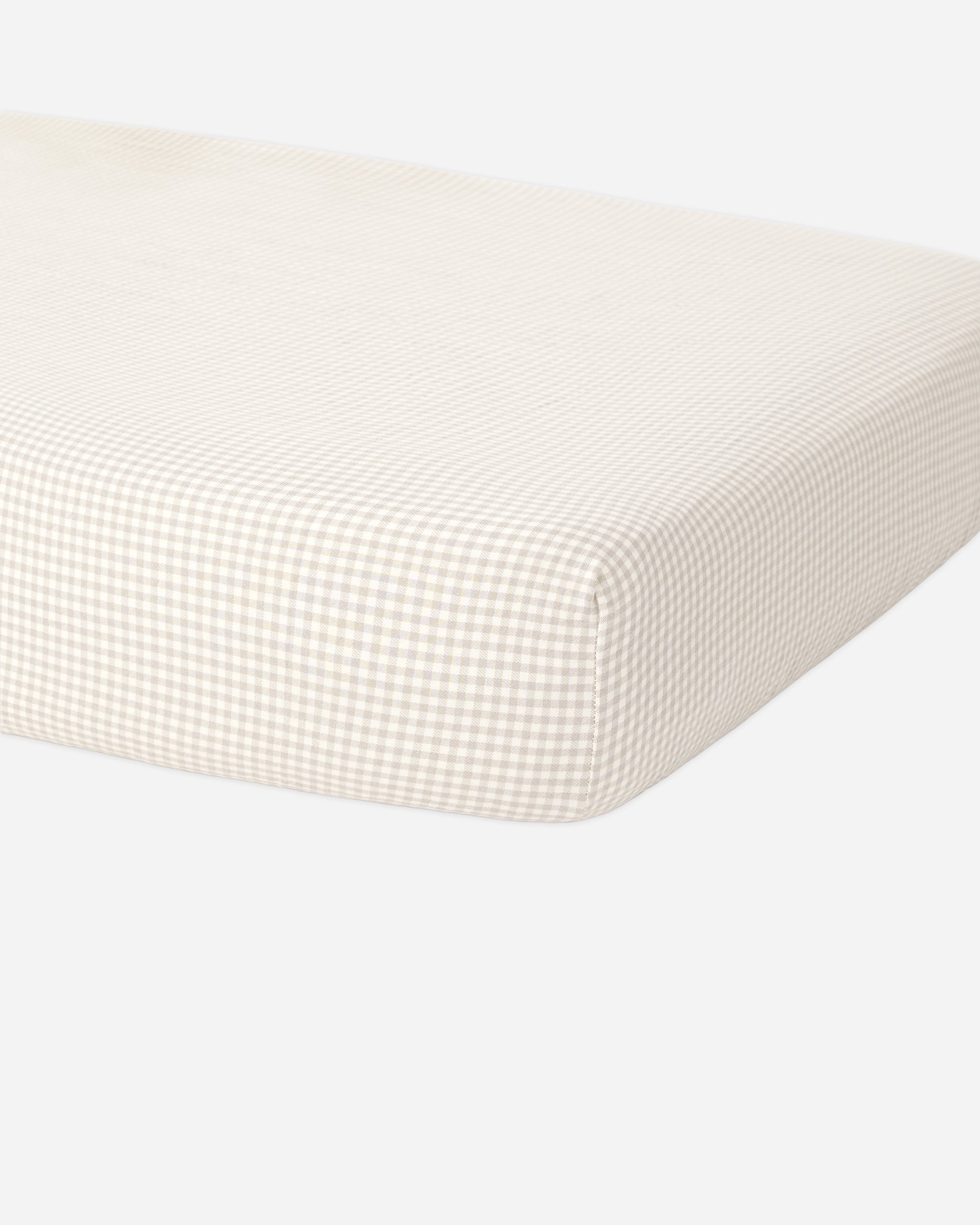 Bamboo Crib Sheet Oat Gingham - Rylee + Cru | Kids Clothes | Trendy Baby Clothes | Modern Infant Outfits |