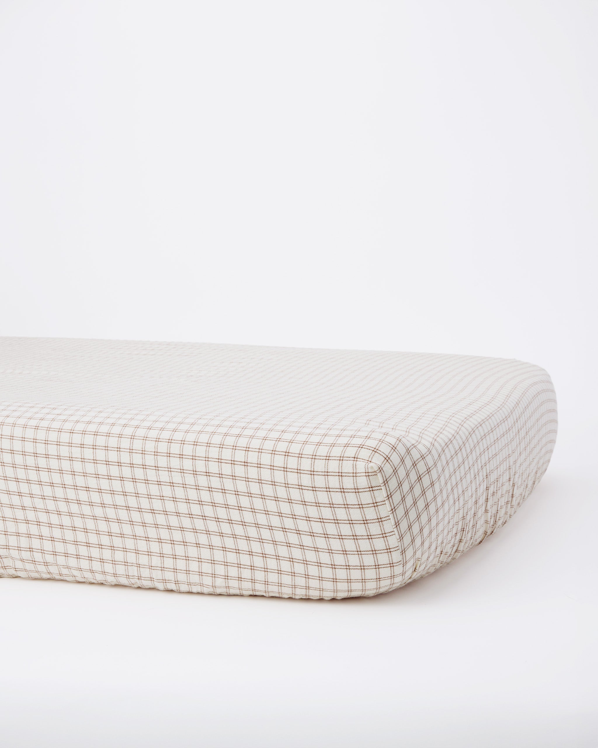 Drap de lit tissé || Motif à carreaux en cèdre